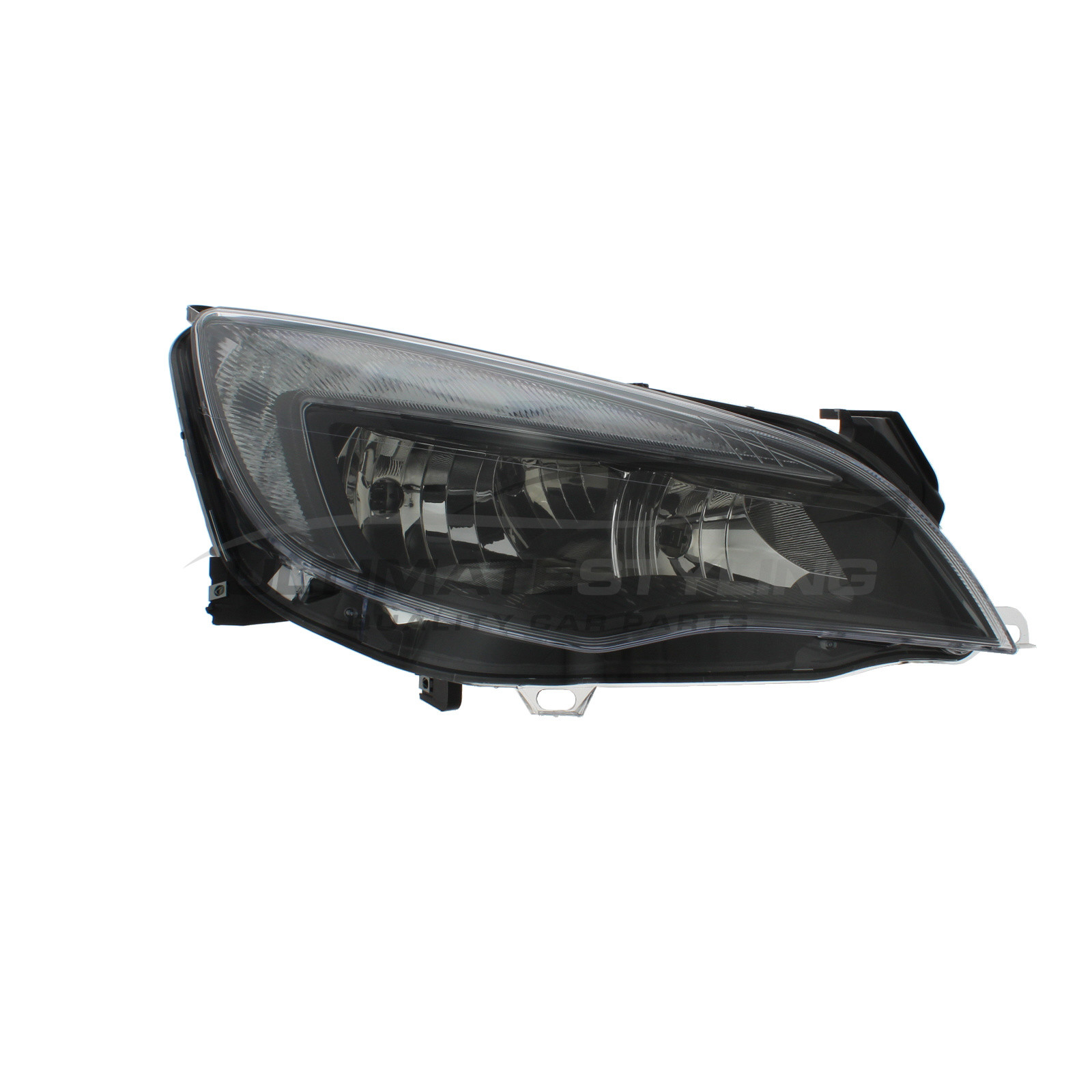 Vauxhall Astra J 2009-2012 Halogen, Electric With Motor, Black Headlight / Headlamp Drivers Side (RH)