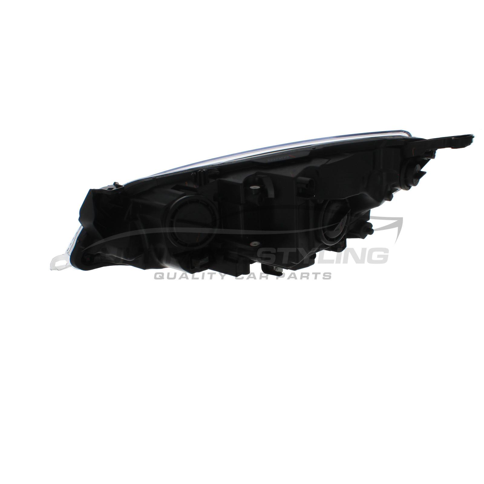 Vauxhall Astra J 2009-2012 Halogen, Electric With Motor, Black Headlight / Headlamp Drivers Side (RH)