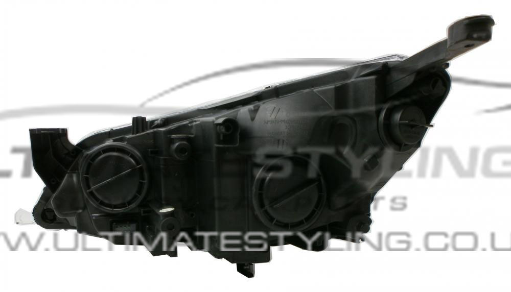 Vauxhall Astra J 2009-2012 Halogen, Electric With Motor, Black Headlight / Headlamp Drivers Side (RH)