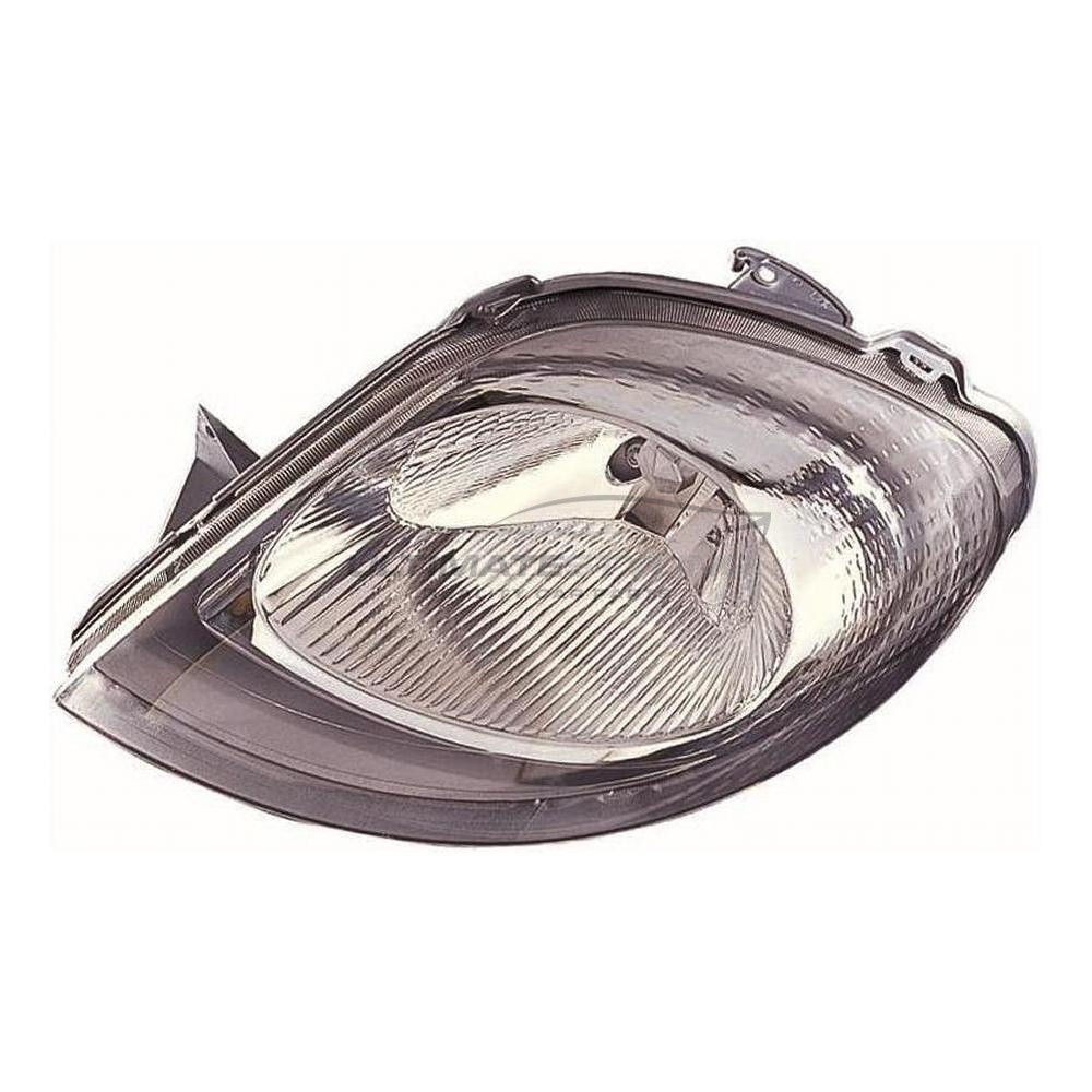 Nissan Primastar 2001-2006, Renault Trafic 2001-2006, Vauxhall Vivaro 2001-2006 Halogen, Electric Without Motor, Chrome Headlight / Headlamp with Black Surround Passengers Side (LH)