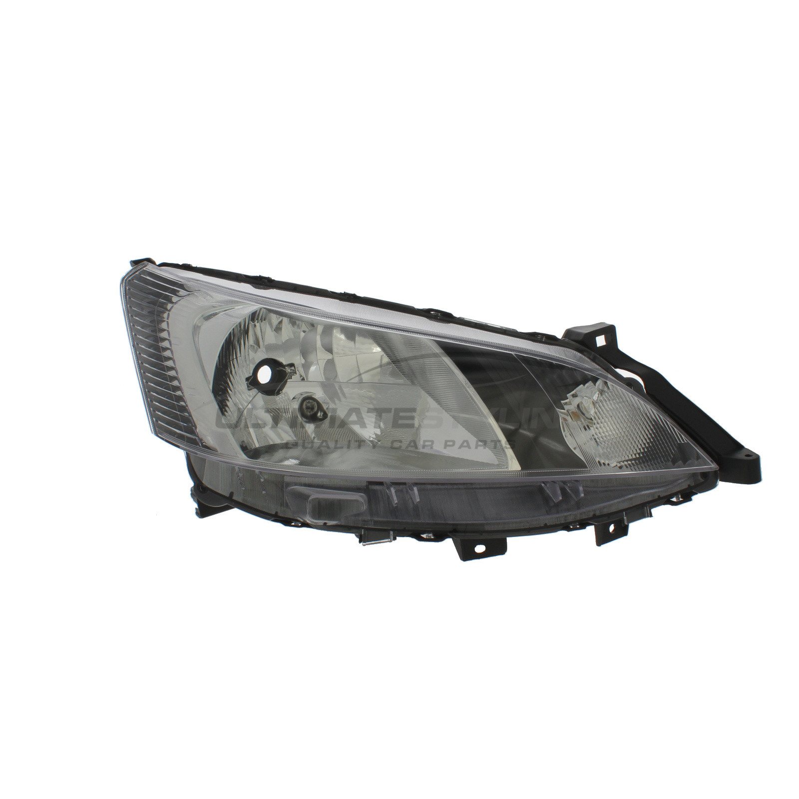 Nissan NV200 2009-2018 Halogen, Electric Without Motor, Chrome Headlight / Headlamp with Black Surround Drivers Side (RH)