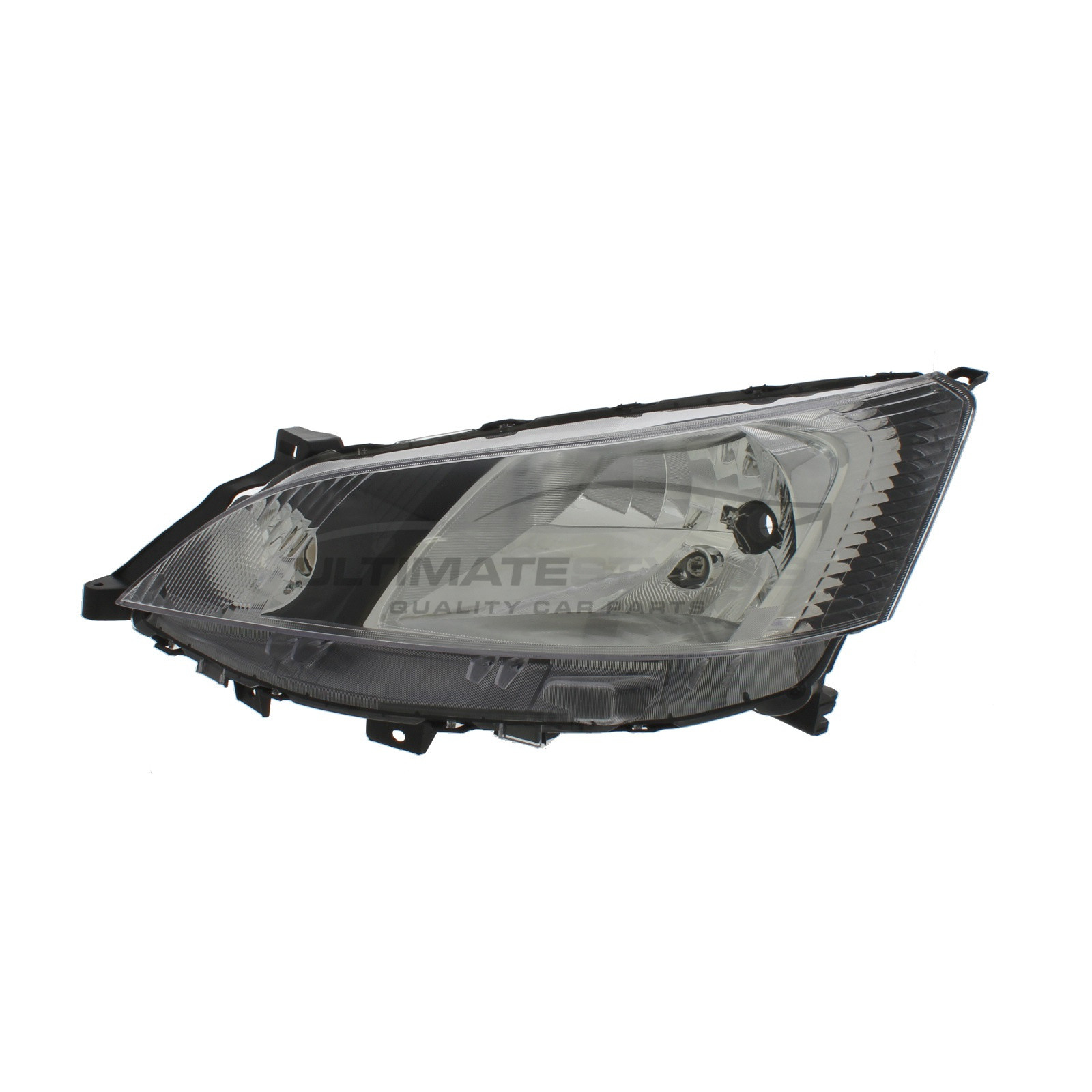 Nissan NV200 2009-2018 Halogen, Electric Without Motor, Chrome Headlight / Headlamp with Black Surround Passengers Side (LH)