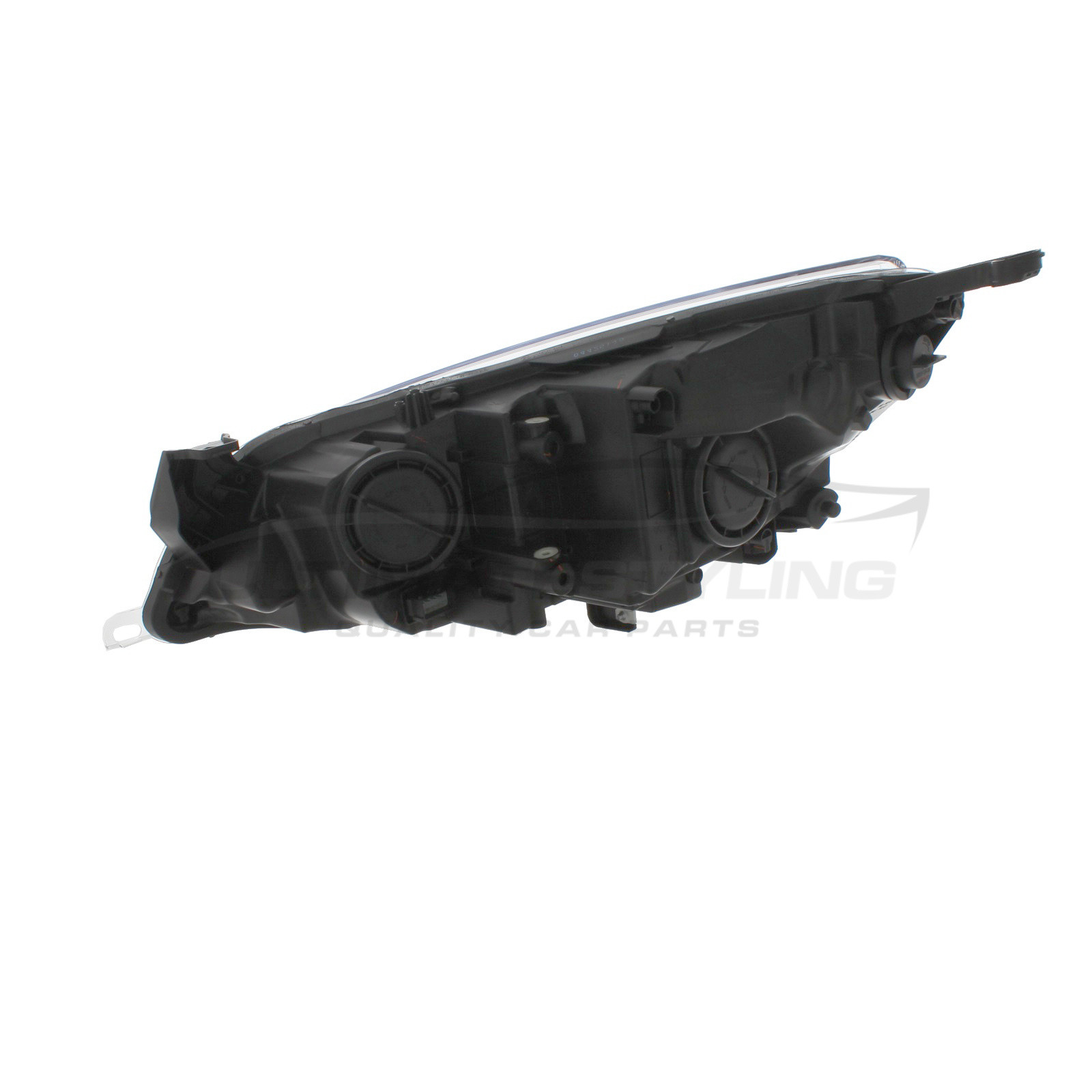 Vauxhall Astra J 2012-2016 Halogen, Electric With Motor, Black Headlight / Headlamp Drivers Side (RH)