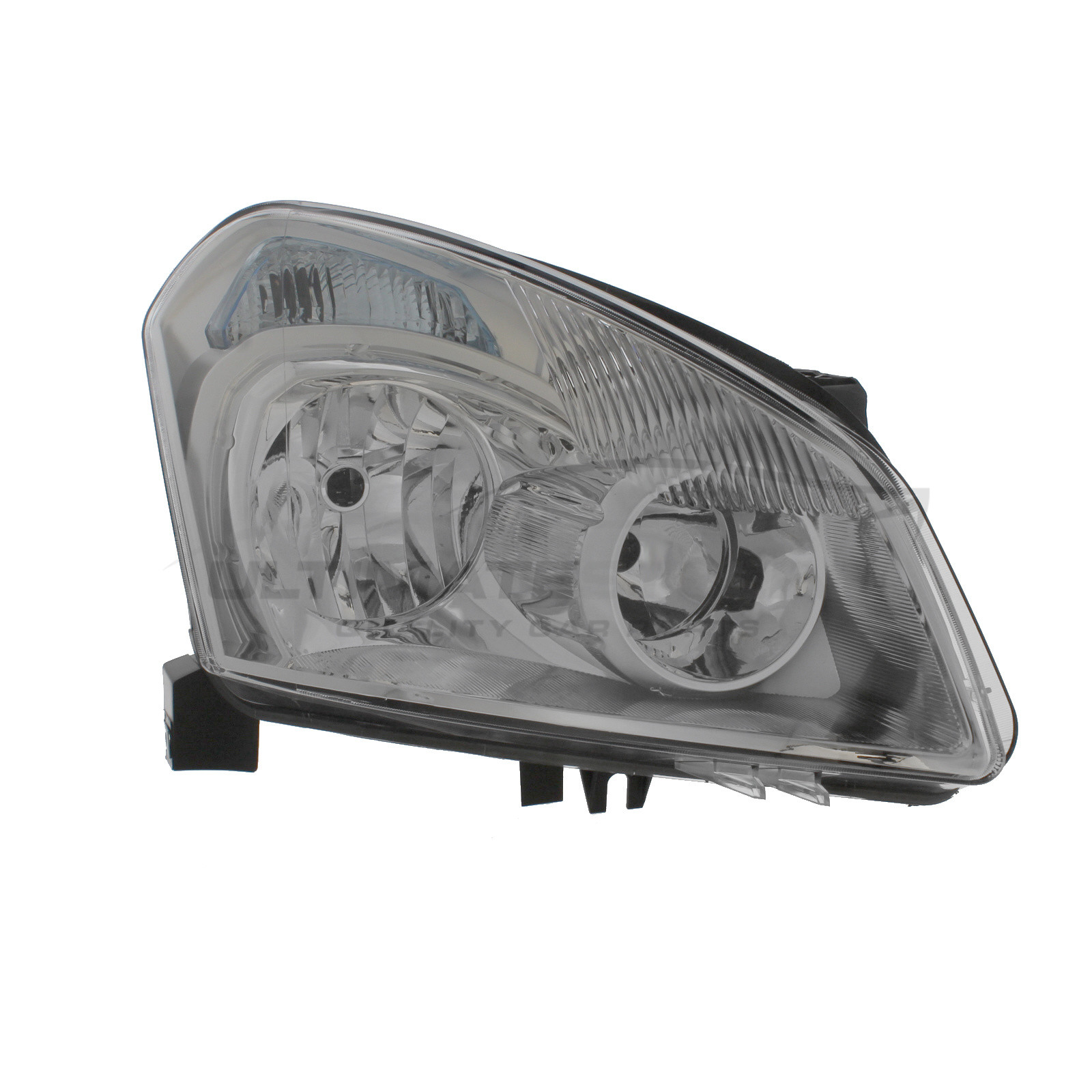 Nissan Qashqai 2007-2010 Halogen, Electric Without Motor, Chrome Headlight / Headlamp Drivers Side (RH)