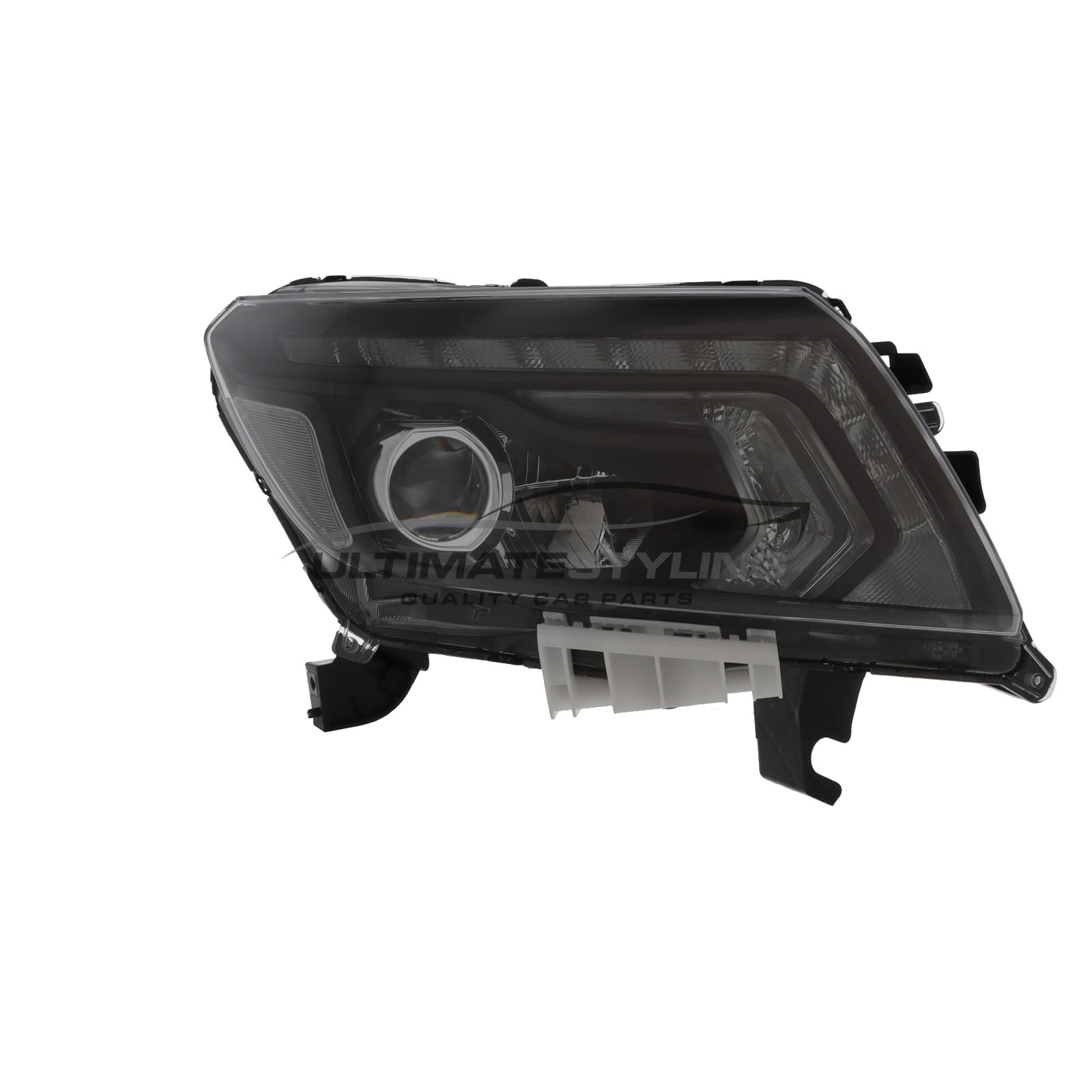 Nissan Navara Headlight / Headlamp - Drivers Side (RH) - LED With LED Daytime Running Lamp