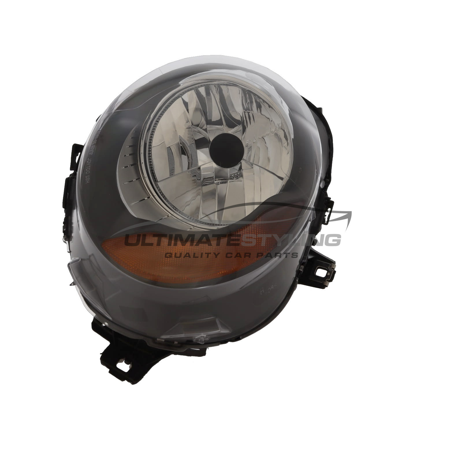 Mini 2014-2018 Halogen, Electric With Motor, Headlight / Headlamp with Black Surround Including Amber Indicator Passengers Side (LH)