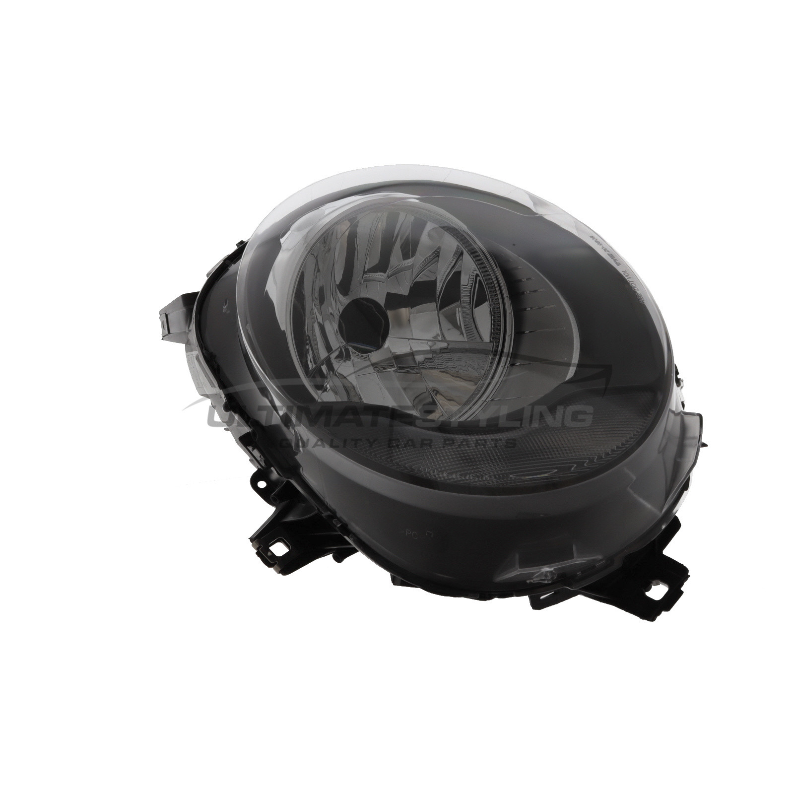 Mini 2014-2018 Halogen, Electric With Motor, Headlight / Headlamp with Black Surround Including Clear Indicator Drivers Side (RH)