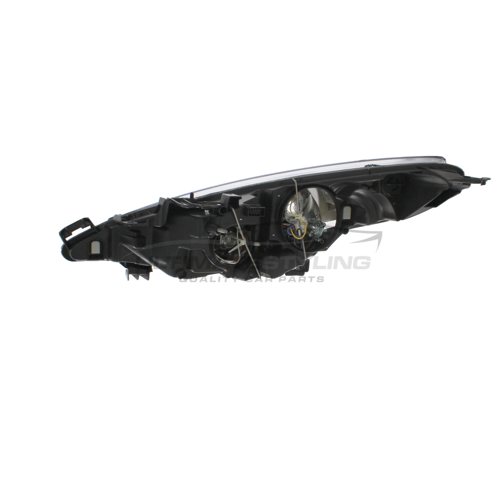 Peugeot 207 2006-2014 Halogen, Electric With Motor, Chrome Headlight / Headlamp (Projector Type Includes Cornering Lamp) Drivers Side (RH)