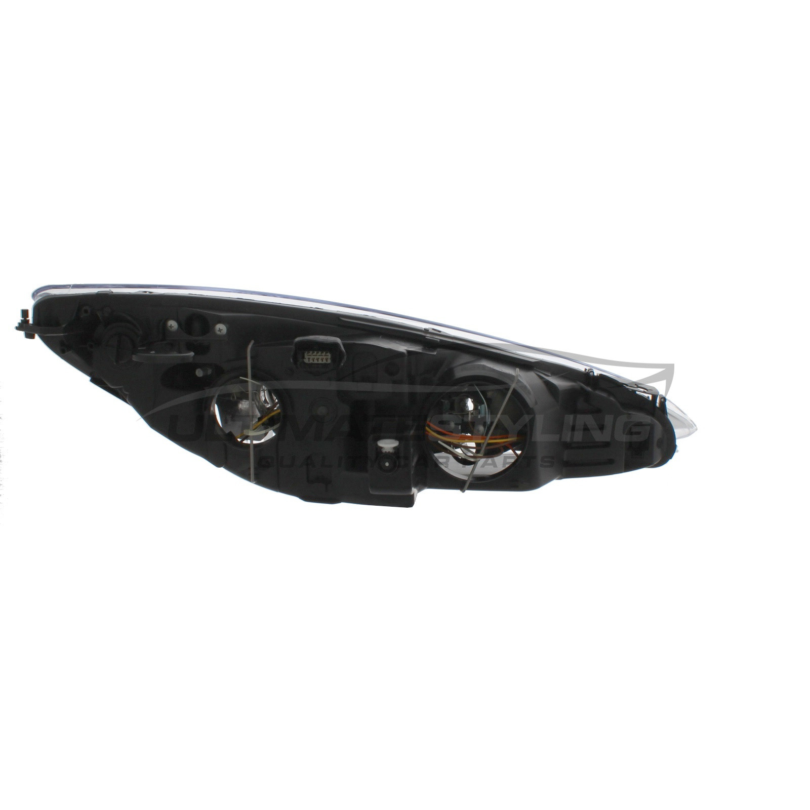Peugeot 308 2007-2011, RCZ 2010-2013 Halogen, Electric With Motor, Chrome Headlight / Headlamp Passengers Side (LH)