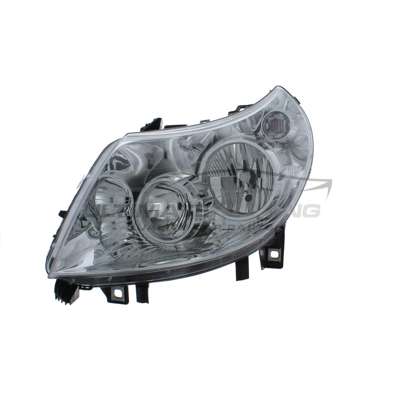 Citroen Relay 2011-2014, Fiat Ducato 2011-2014, Peugeot Boxer 2011-2014 Halogen, Electric With Motor, Chrome Headlight / Headlamp Passengers Side (LH)