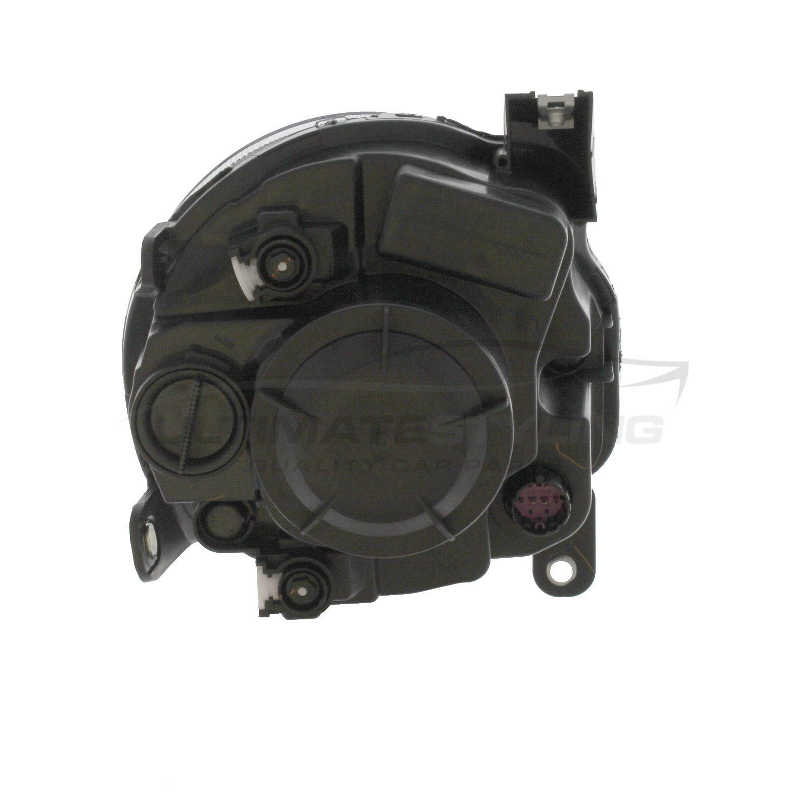 Abarth 500, 595, 695 2016->, Fiat 500 2015-> Halogen, Electric With Motor, Black Headlight / Headlamp (Dipped Beam)Drivers Side (RH)