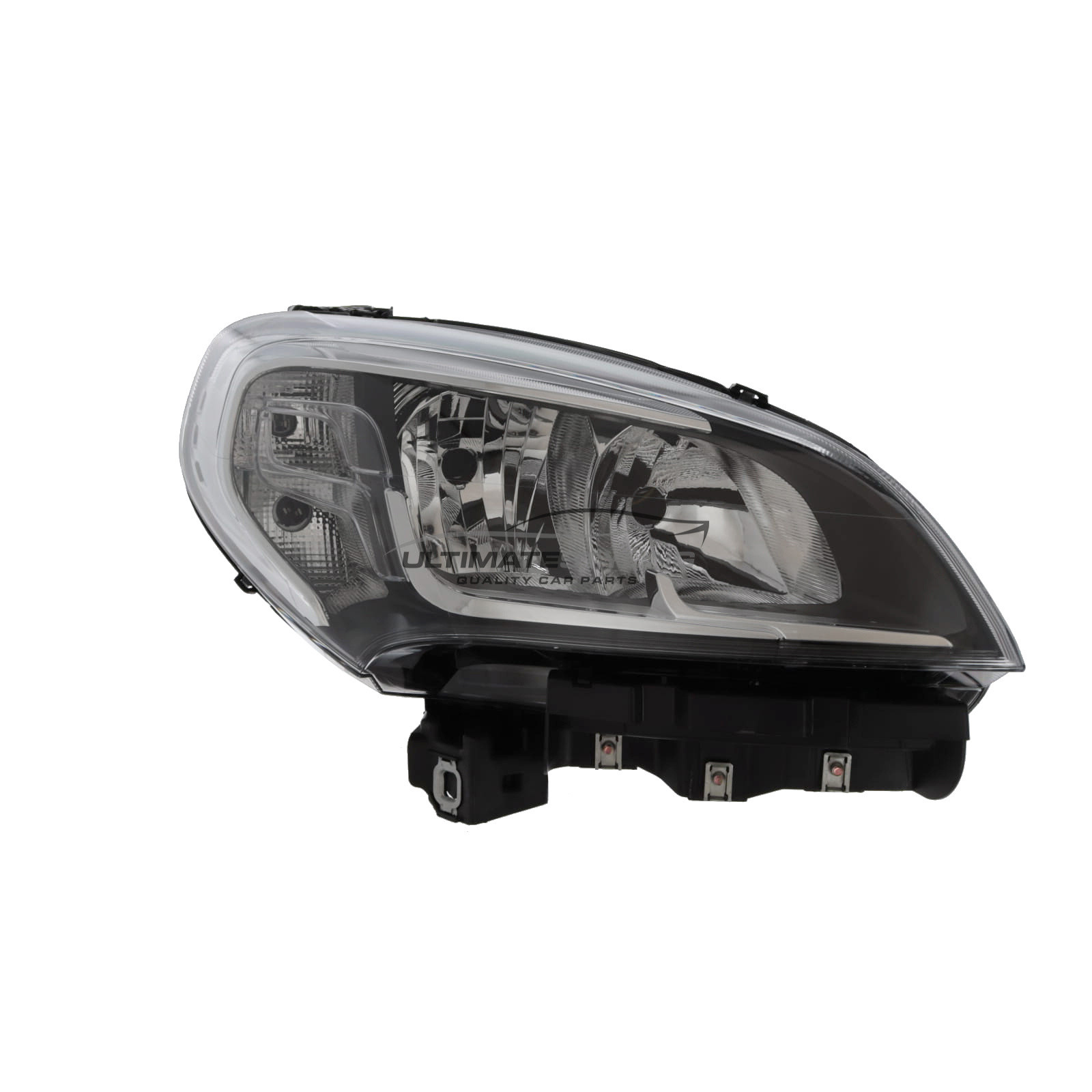 Fiat Doblo 2014-2023 - Headlight / Headlamp - Black Inner - Clear Indicator - Drivers Side Right Hand