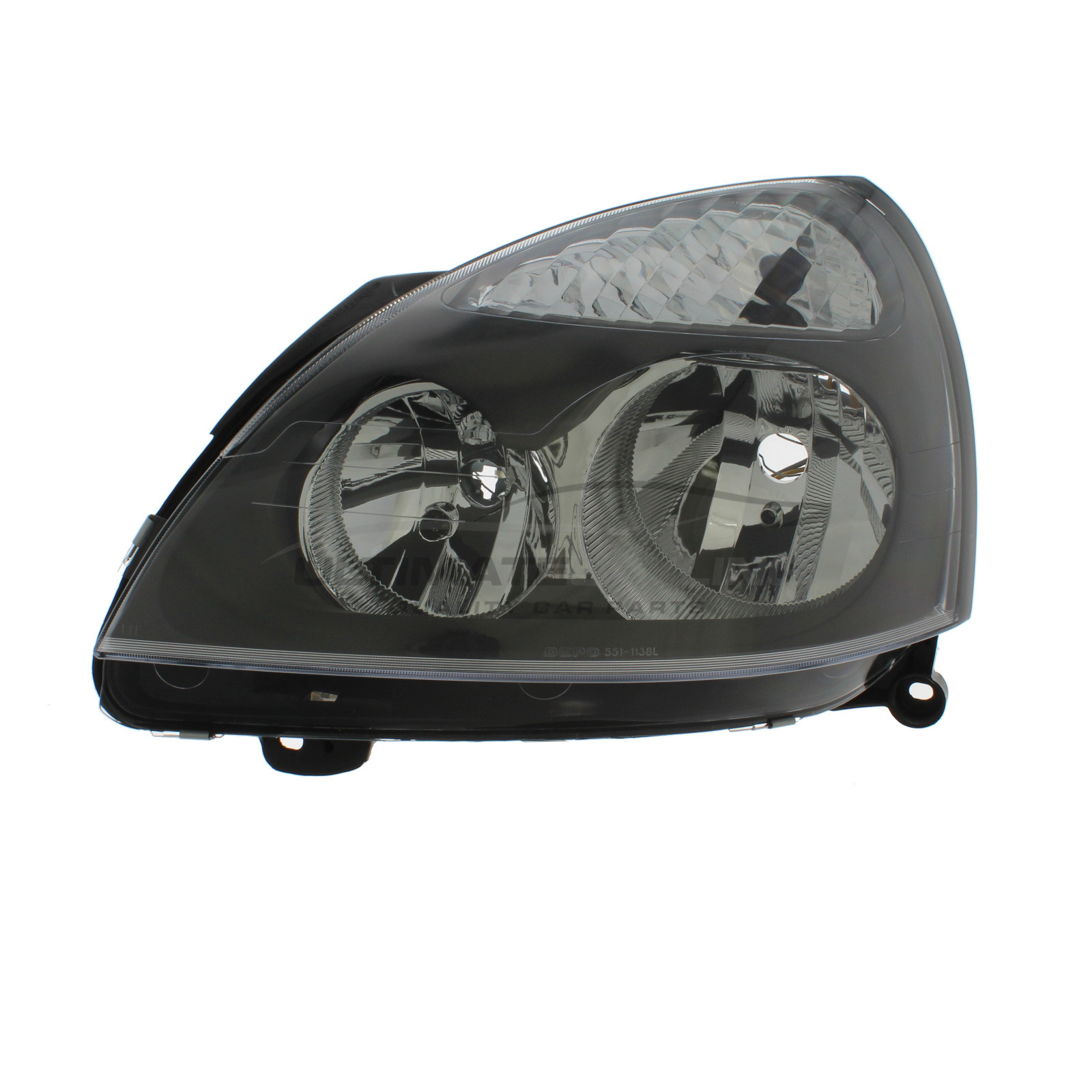Renault Clio 2001-2005, Renault Clio Campus 2005-2009 Halogen, Electric Without Motor, Headlight / Headlamp Grey Surround Passengers Side (LH)