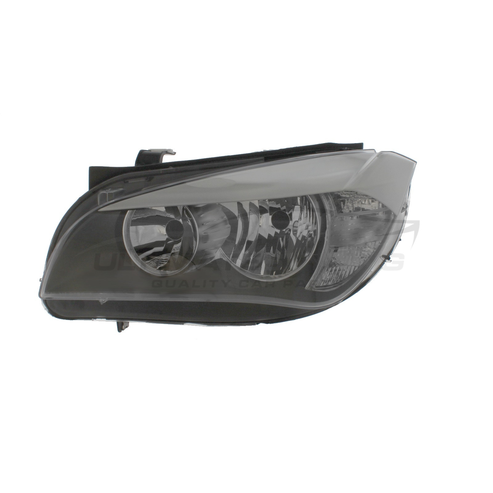 BMW X1 2009-2012 Halogen, Electric Without Motor, Black Headlight / Headlamp Passengers Side (LH)