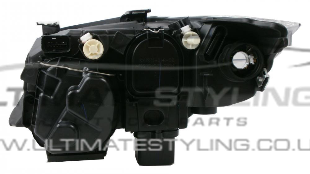 BMW 3 Series 2008-2012 Halogen, Electric Without Motor, Black Headlight / Headlamp Drivers Side (RH)