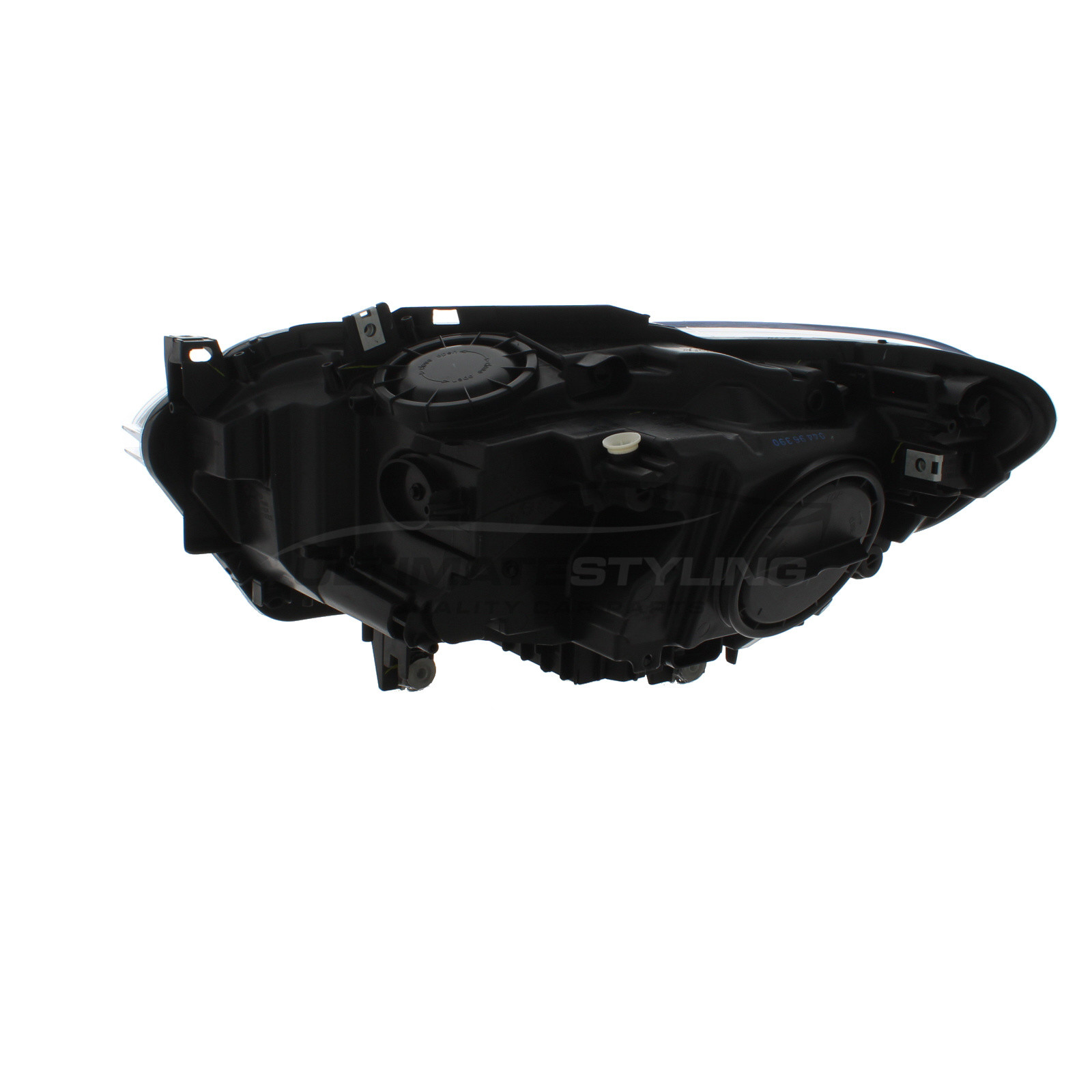 BMW 1 Series 2012-2015 Halogen, Electric With Motor, Black Headlight / Headlamp Including Clear Indicator Drivers Side (RH)