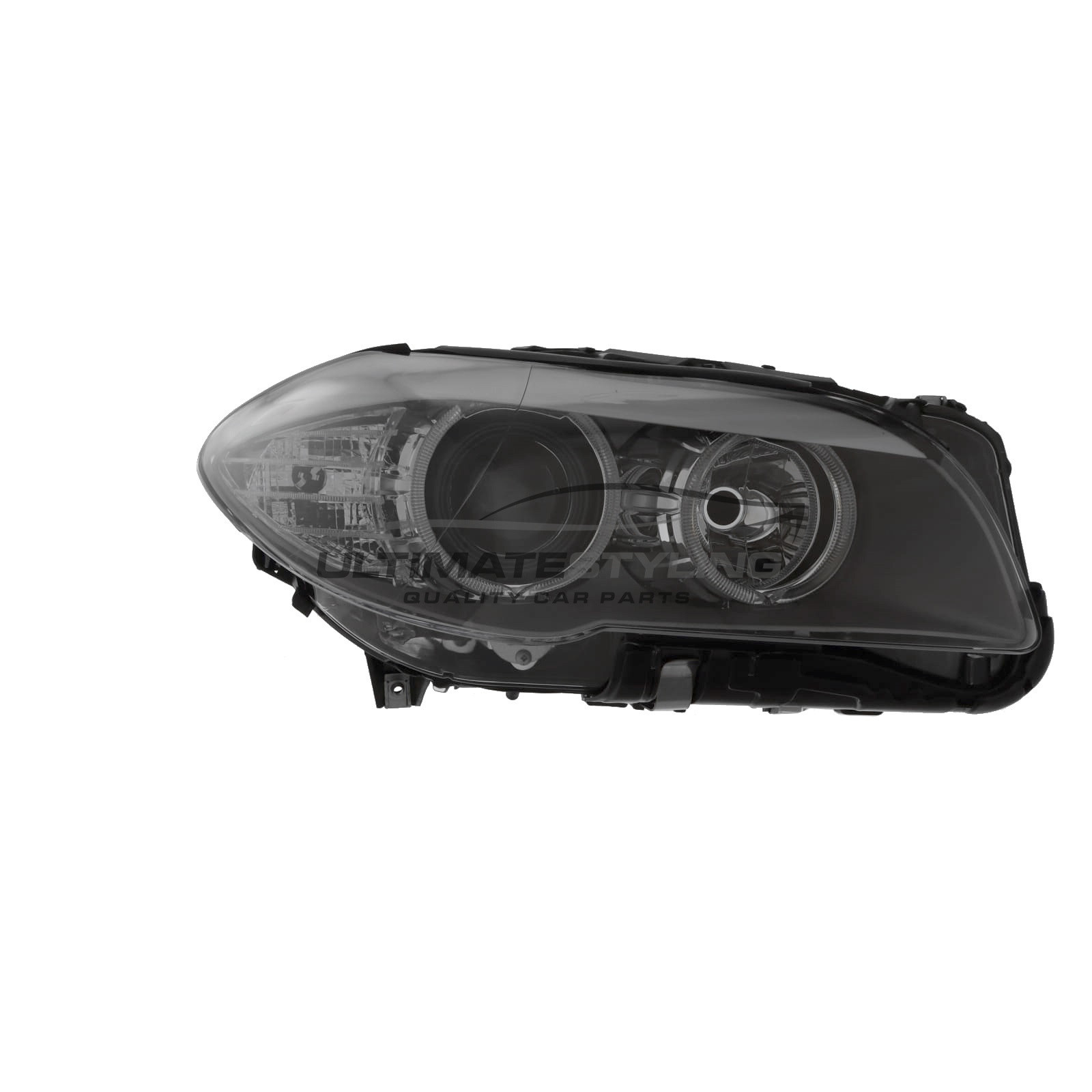 BMW 5 Series Headlight / Headlamp - Drivers Side (RH) - Halogen With LED Daytime Running Lamp