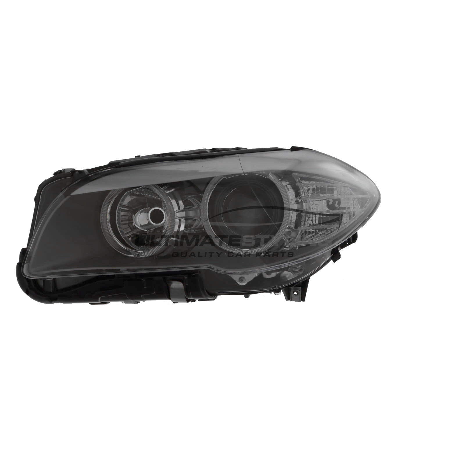 BMW 5 Series Headlight / Headlamp - Passenger Side (LH) - Halogen With LED Daytime Running Lamp