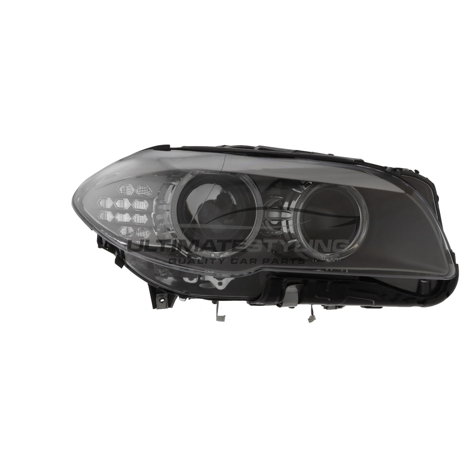 BMW 5 Series Headlight / Headlamp - Drivers Side (RH) - Xenon With LED Daytime Running Light - Excludes Adaptive (AFS) Cornering Lamp