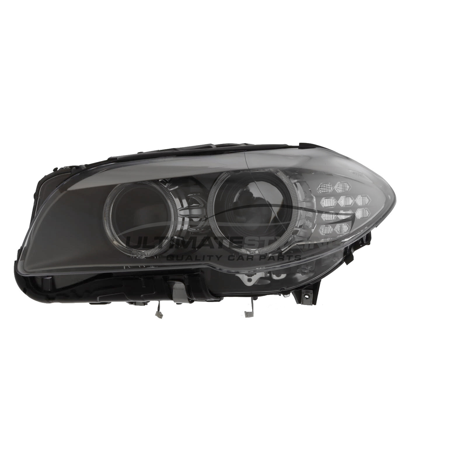 BMW 5 Series Headlight / Headlamp - Passenger Side (LH) - Xenon With LED Daytime Running Light - Excludes Adaptive (AFS) Cornering Lamp