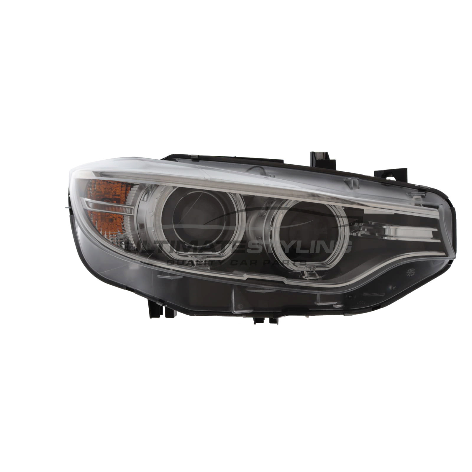 BMW 4 Series F32 / F33 2013-2017 , F36 / F82 / F83 M4 2014-2017 - Headlight / Headlamp - OEM Magneti Marelli Brand - Bi-Xenon - Black - Includes LED Daytime Running Light - Drivers Side Right Hand