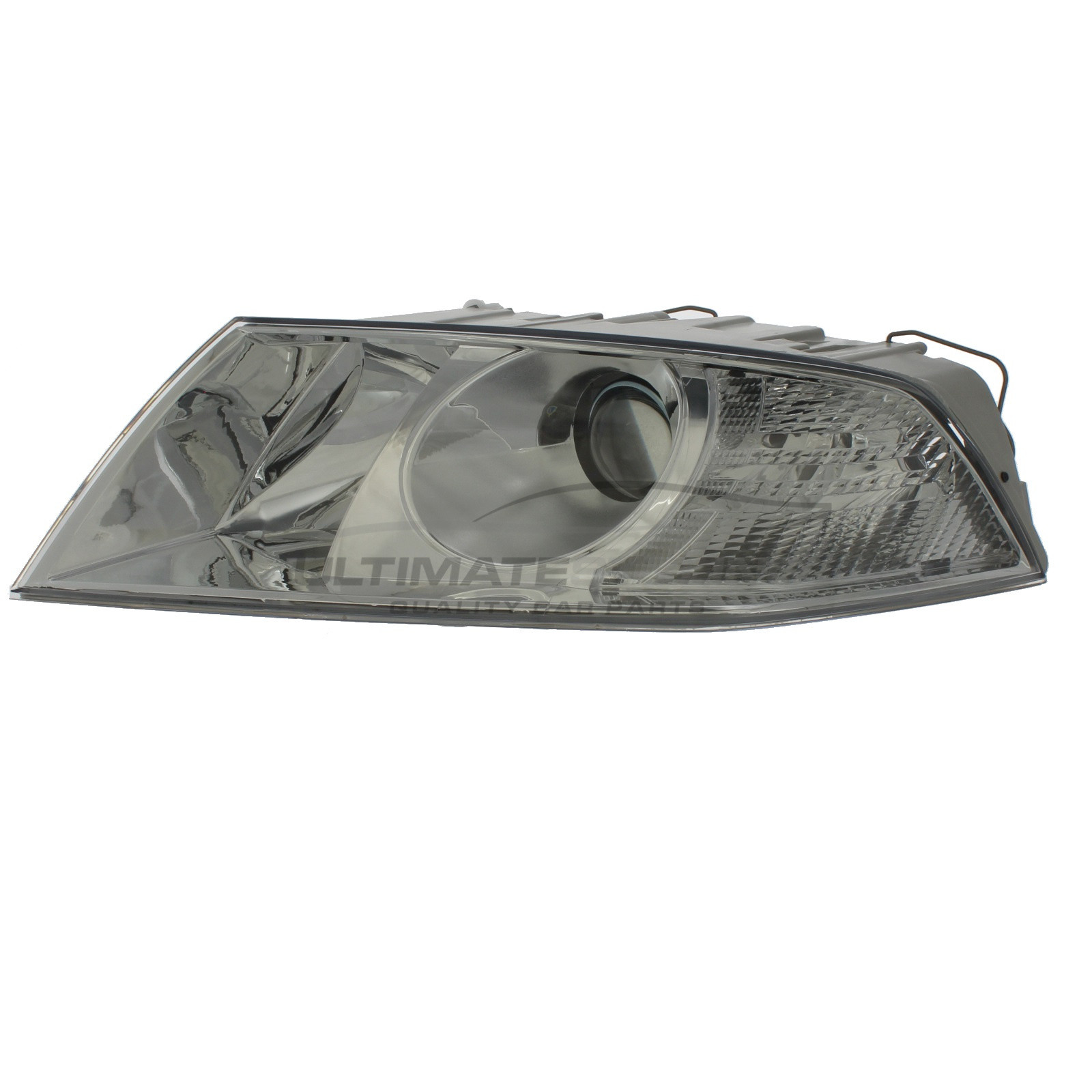 Skoda Octavia 2004-2009 Halogen, Electric With Motor, Chrome Headlight / Headlamp Passengers Side (LH)