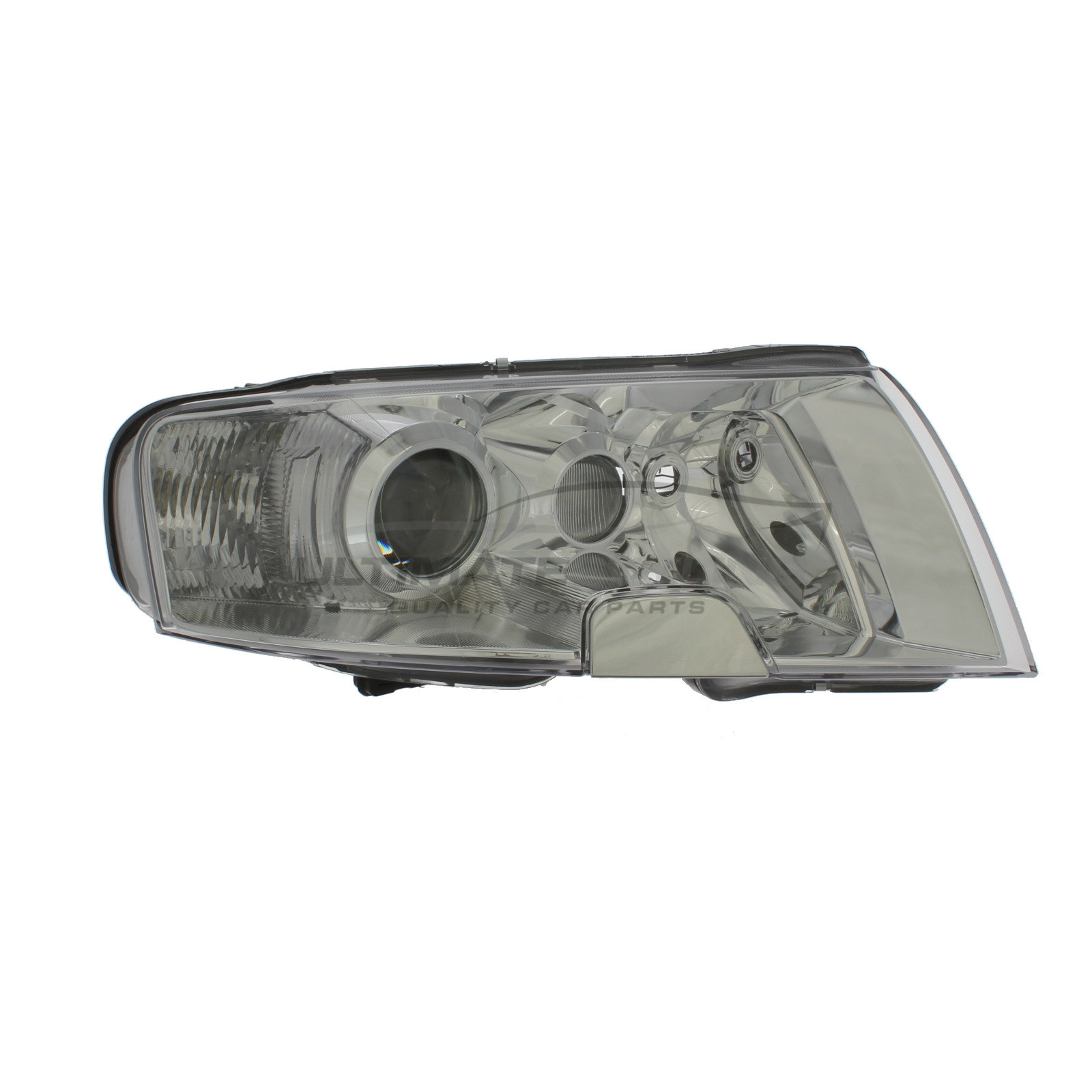 Skoda Superb 2002-2008 Halogen, Electric With Motor, Chrome Headlight / Headlamp Drivers Side (RH)