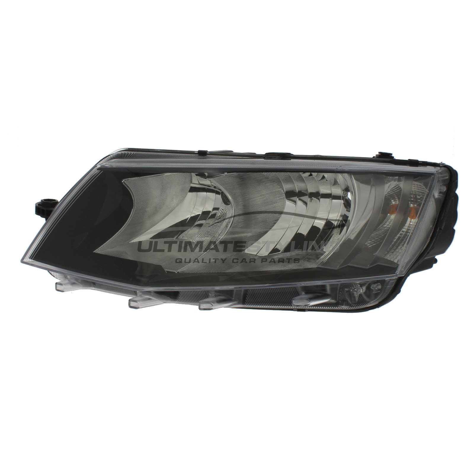 Skoda Octavia 2013-2017 Halogen, Electric With Motor, Chrome Headlight / Headlamp Passengers Side (LH)