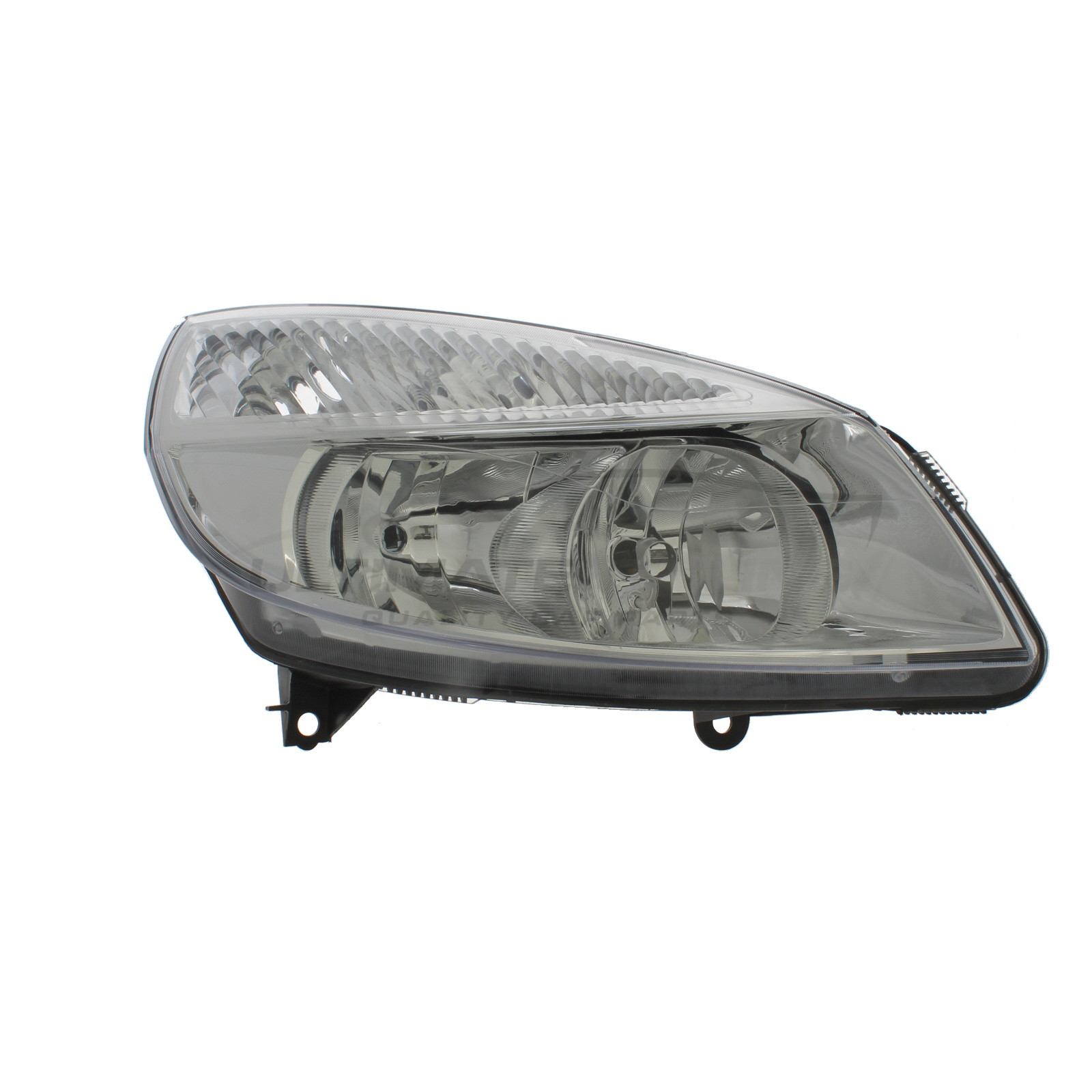 Renault Scenic 2003-2006 Halogen, Electric Without Motor, Chrome Headlight / Headlamp Drivers Side (RH)
