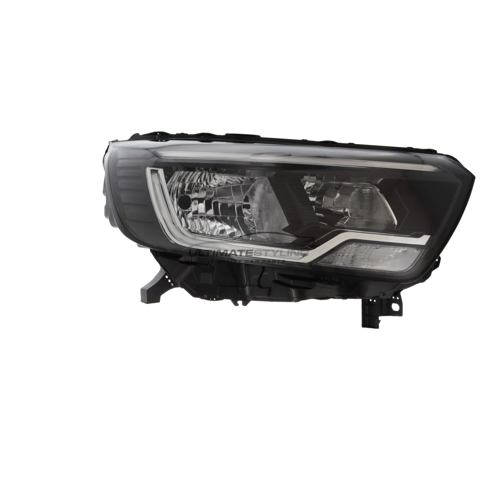 Renault Kangoo Mk3 Phase 1 2022-> Headlight / Headlamp - Chrome Inner - Halogen With LED Daytime Running Light - Drivers Side Offside Right Hand