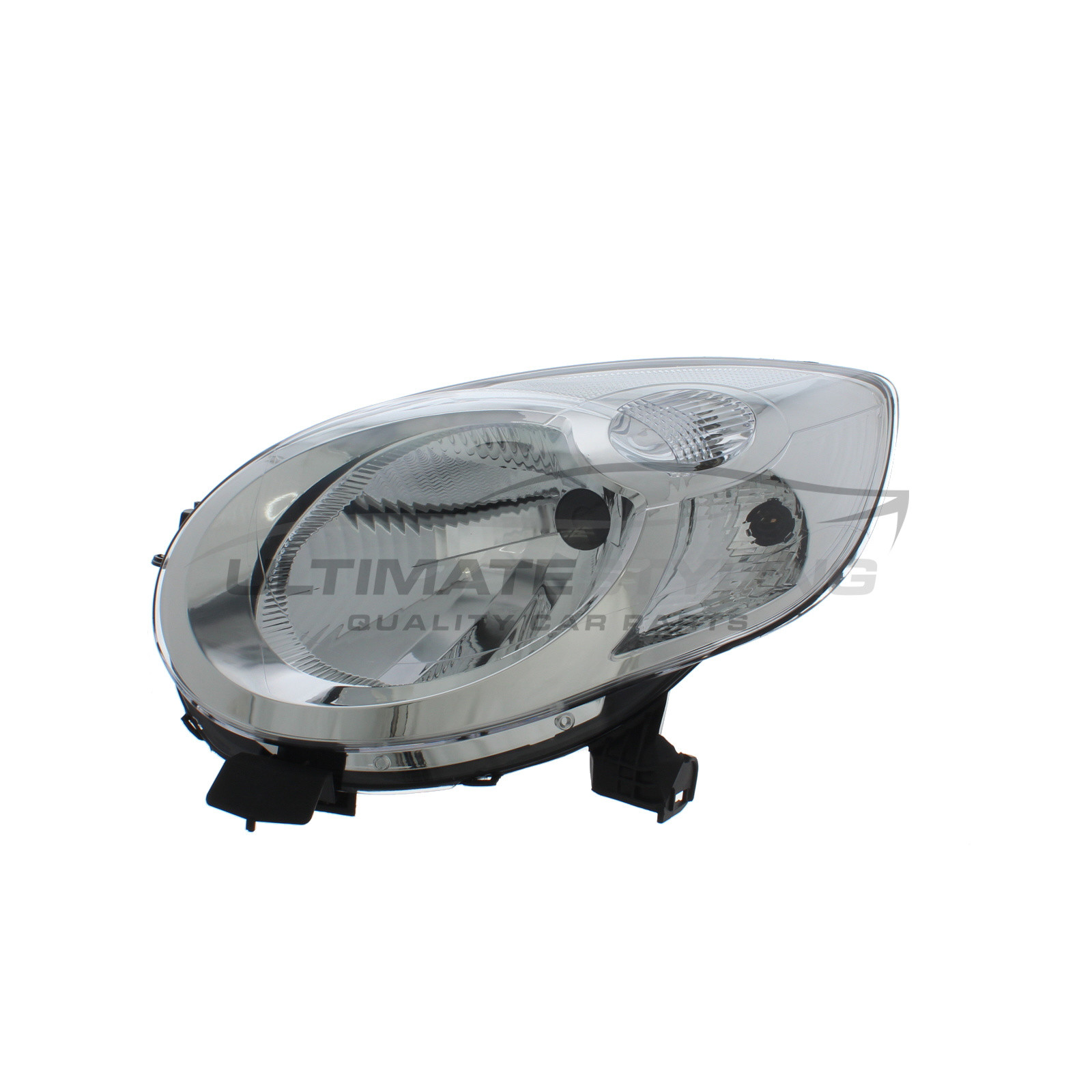 Citroen C1 2005-2014 Halogen, Electric Without Motor, Chrome Headlight / Headlamp Passengers Side (LH)