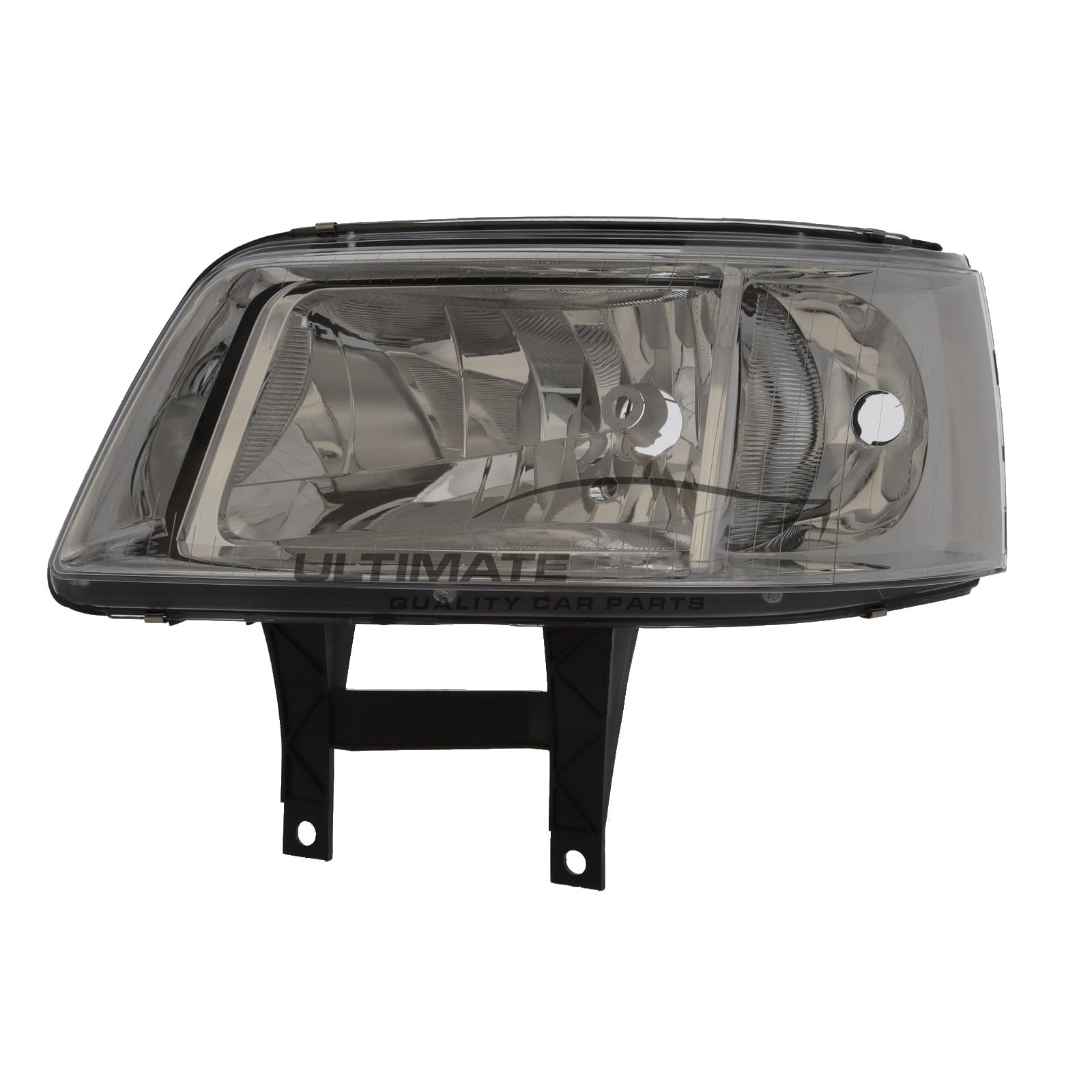 VW Caravelle 2003-2010, Transporter 2003-2010 Halogen, Electric With Motor, Chrome Headlight / Headlamp (Single Reflector) Passengers Side (LH)