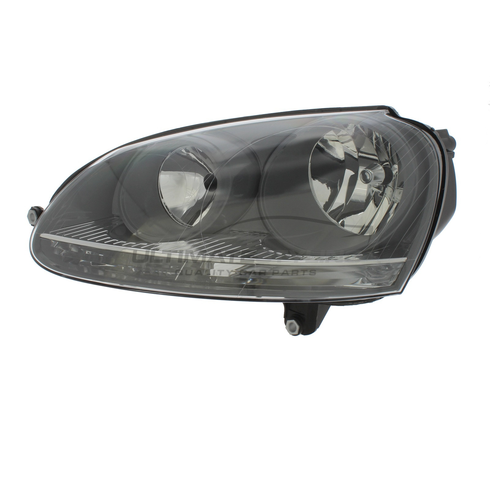 VW Golf Mk5 2003-2004 - Headlight / Headlamp - Grey Inner - Electric Load Level Motor - Passenger Side Left Hand