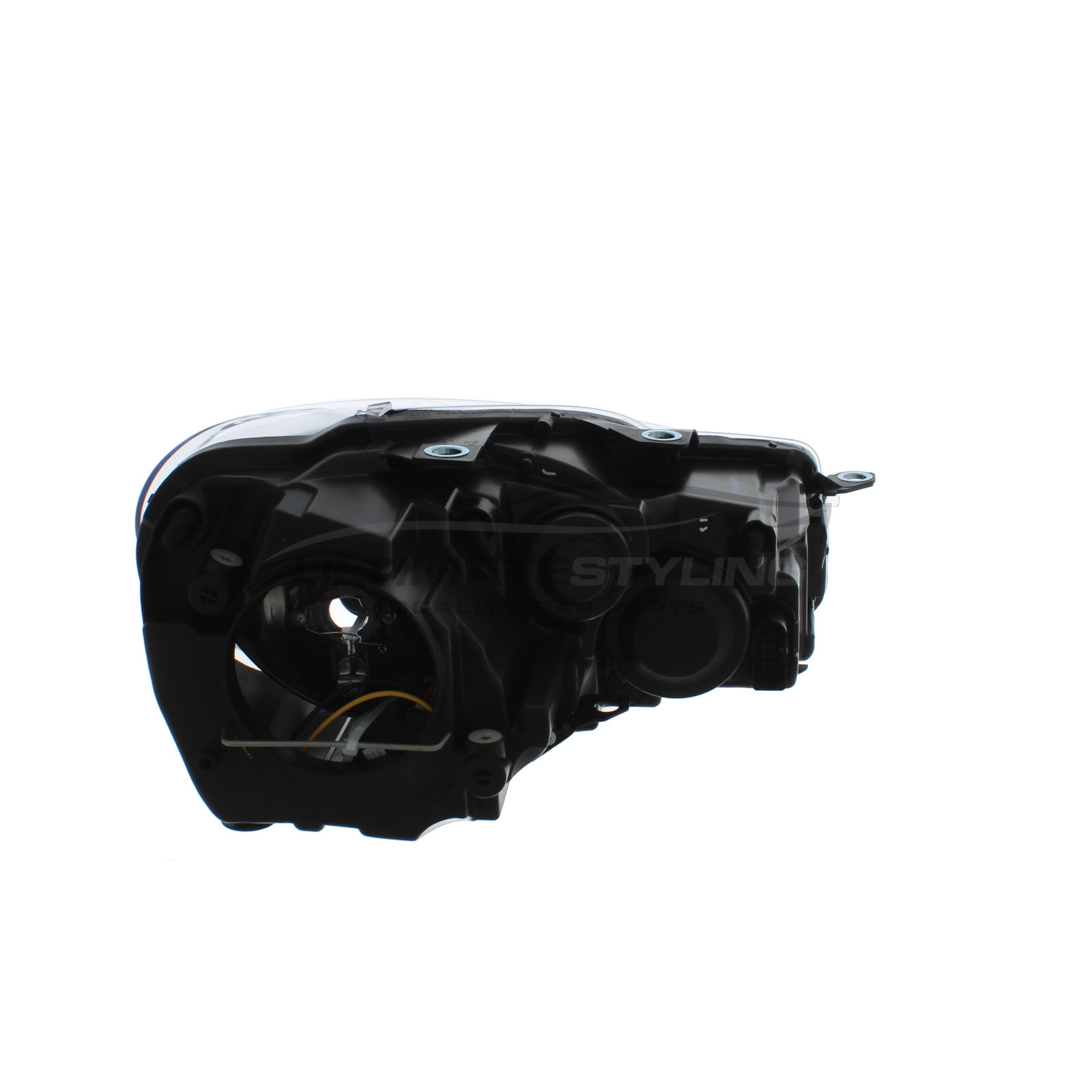 VW Golf 2009-2013 Halogen, Electric With Motor, Black Headlight / Headlamp Passengers Side (LH)