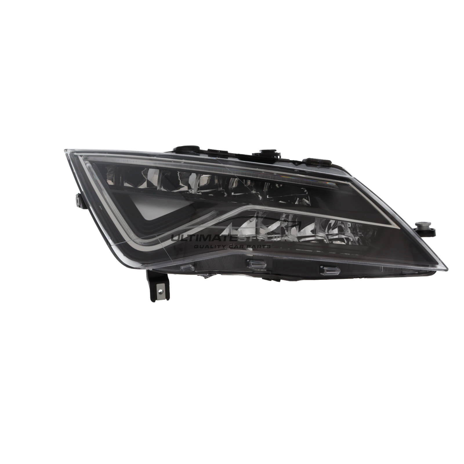 Seat Leon Sport Models 2017-2021 - LED Headlight / Headlamp - Black Inner - Electric Load Level Motor - Drivers Side Right Hand