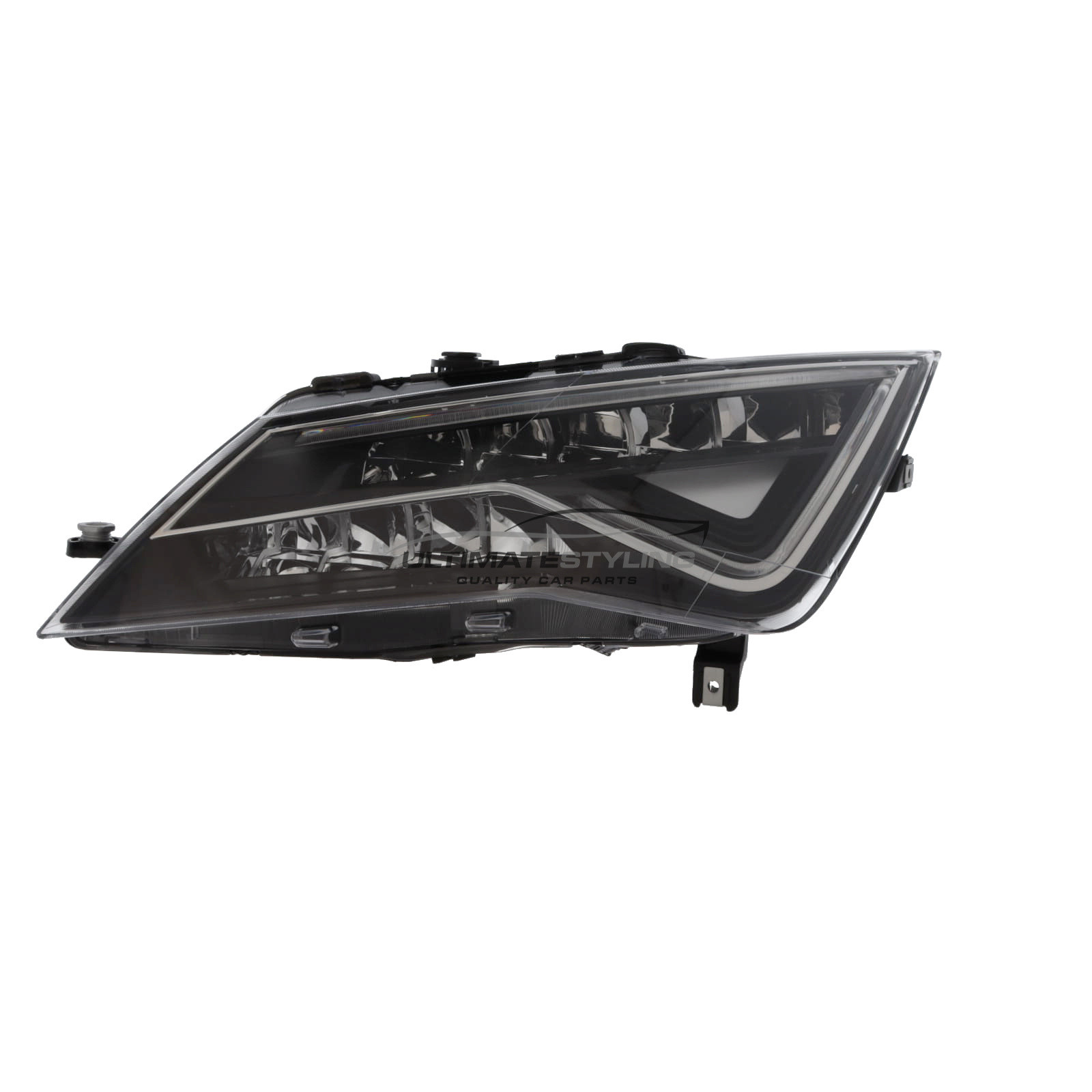 Seat Leon Sport Models 2017-2021 - LED Headlight / Headlamp - Black Inner - Electric Load Level Motor - Passenger Side Left Hand