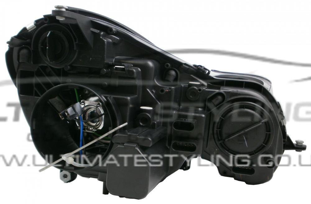 Mercedes Benz E Class 2006-2010 Halogen, Electric With Motor, Chrome Headlight / Headlamp Passengers Side (LH)