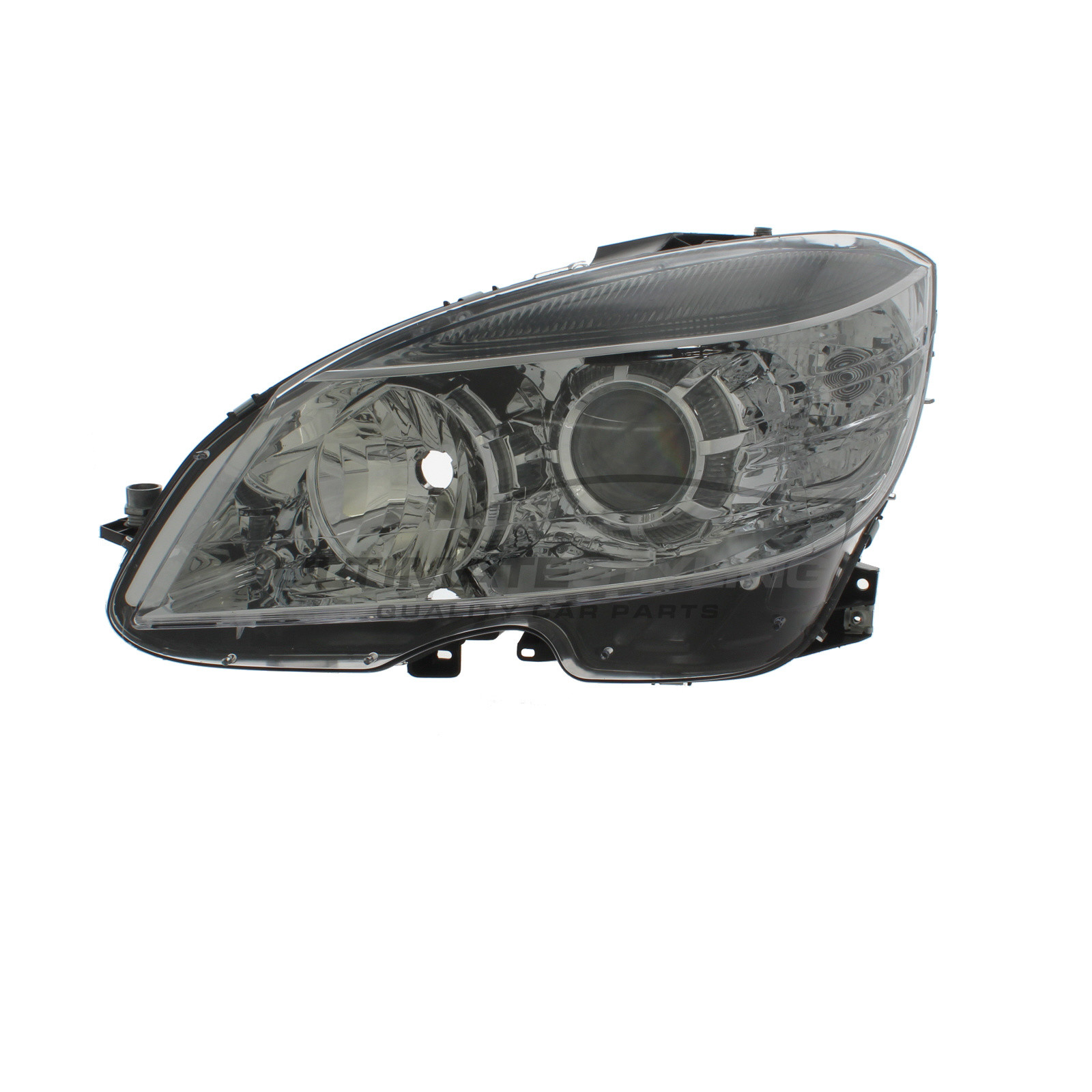 Mercedes Benz C Class 2007-2011 Halogen, Electric With Motor, Chrome Headlight / Headlamp Passengers Side (LH)