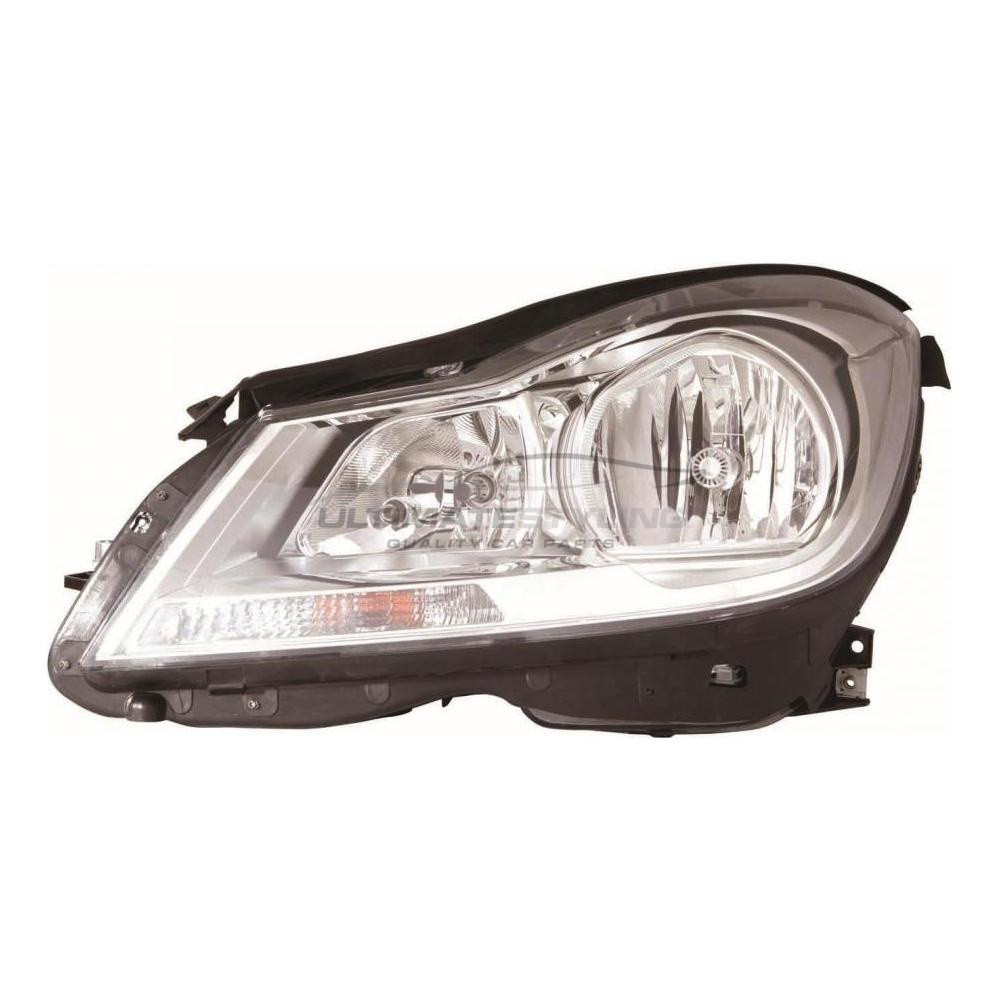 Mercedes Benz C Class Headlight / Headlamp - Passenger Side (LH) - Halogen