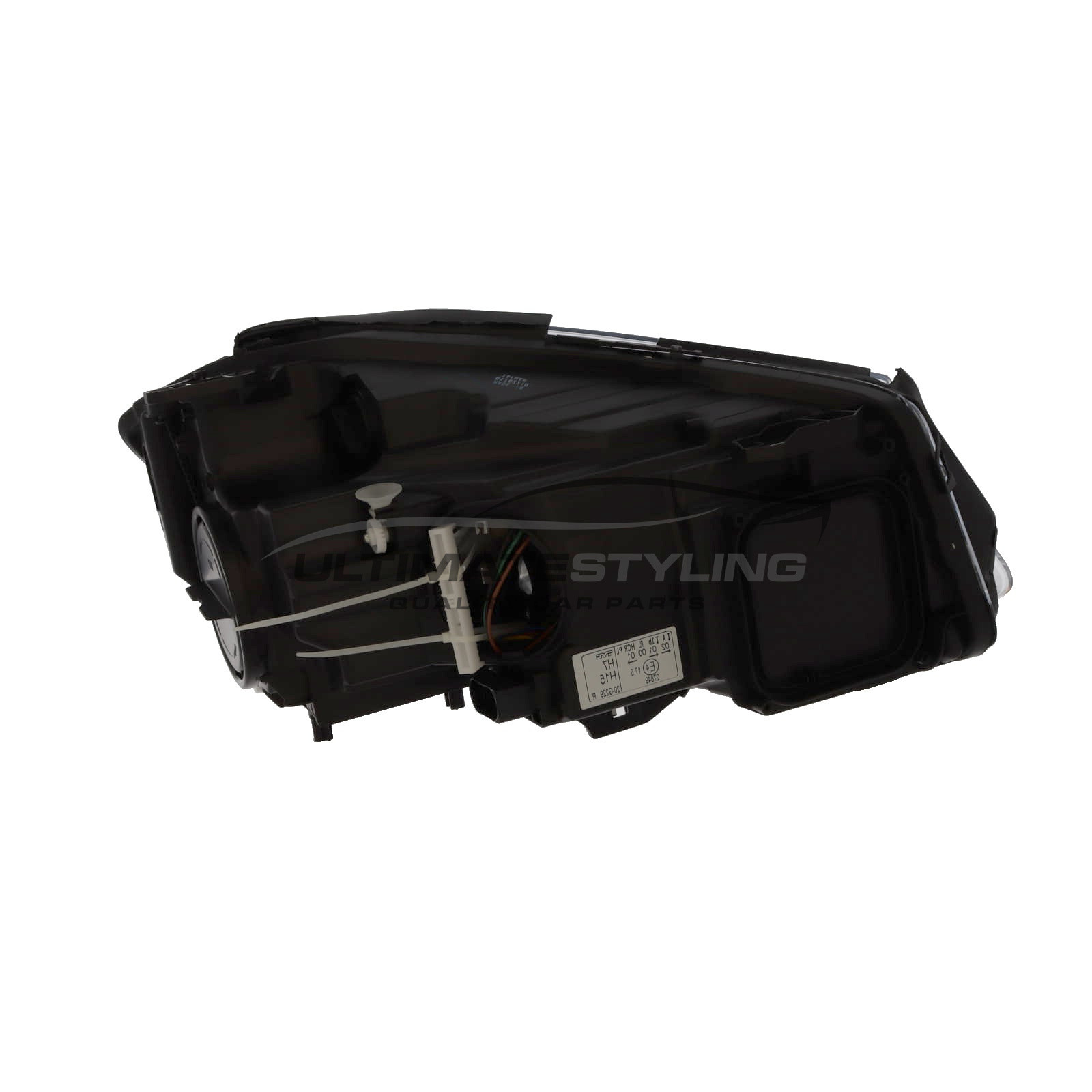 Passenger Side Front Headlight For Mercedes A-Class 2012-2018 Hatchback – Halogen, Chrome/Black
