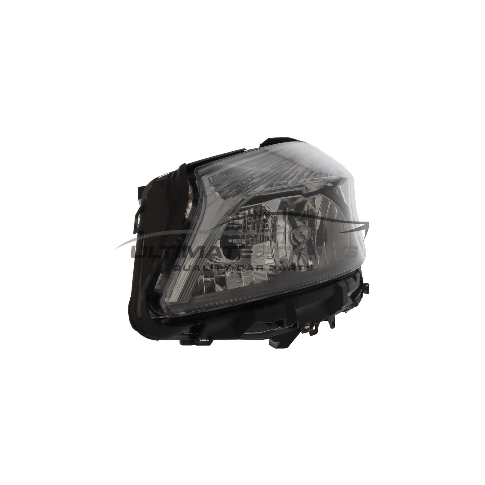 2012-2014 Mercedes Benz C-Class Sedan Headlight Halogen Driver Left Chrome Headlamp Assembly