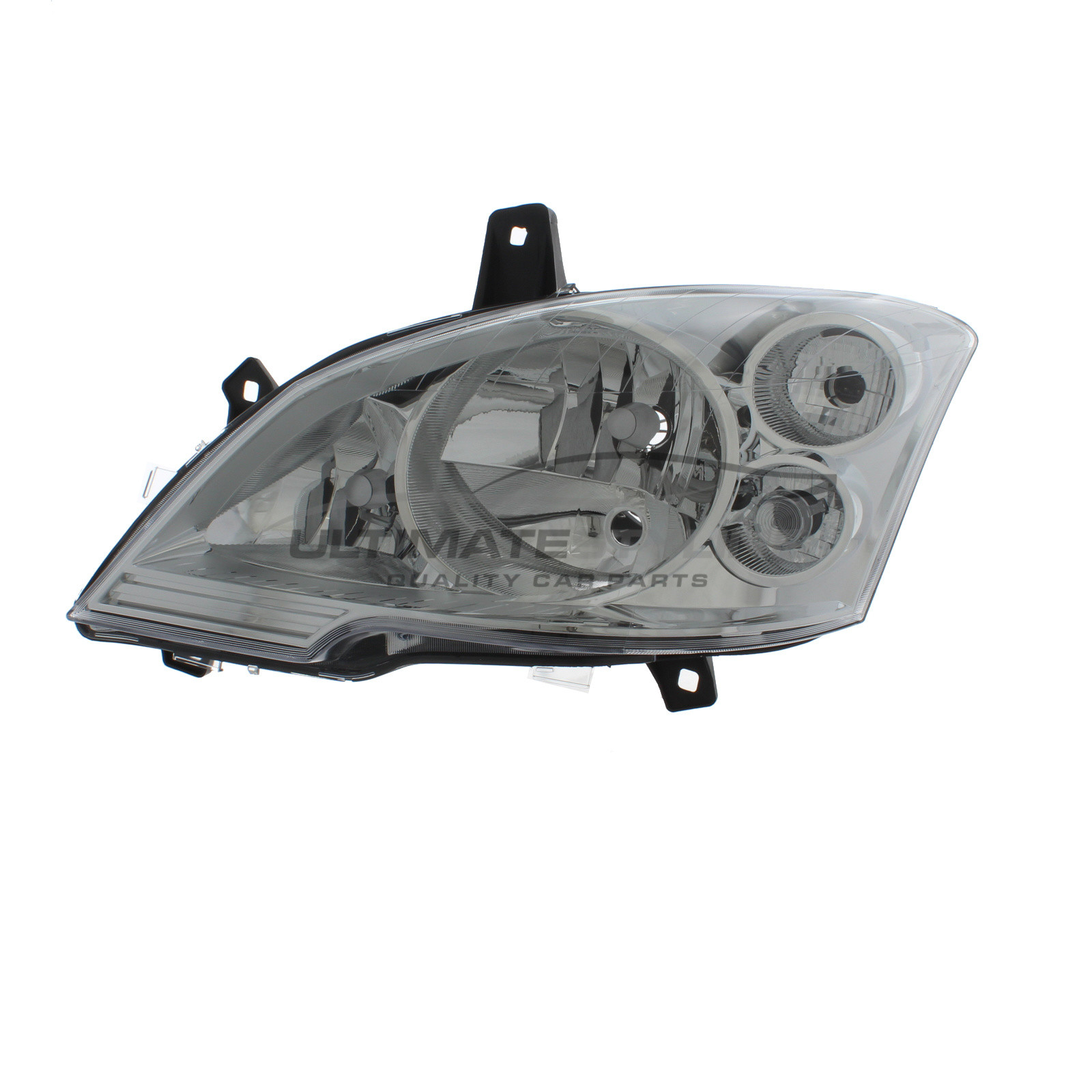 Mercedes Benz Viano 2010-2015, Vito 2010-2015 Halogen, Electric With Motor, Chrome Headlight / Headlamp Passengers Side (LH)