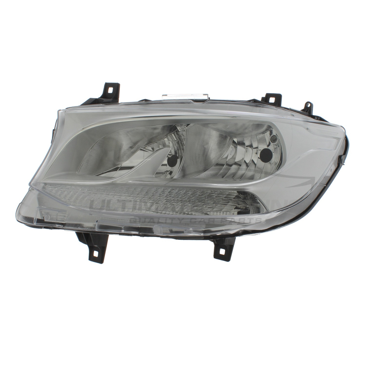 Mercedes Benz Sprinter 2018-> Halogen, Electric With Motor, Chrome Headlight / Headlamp Passengers Side (LH)