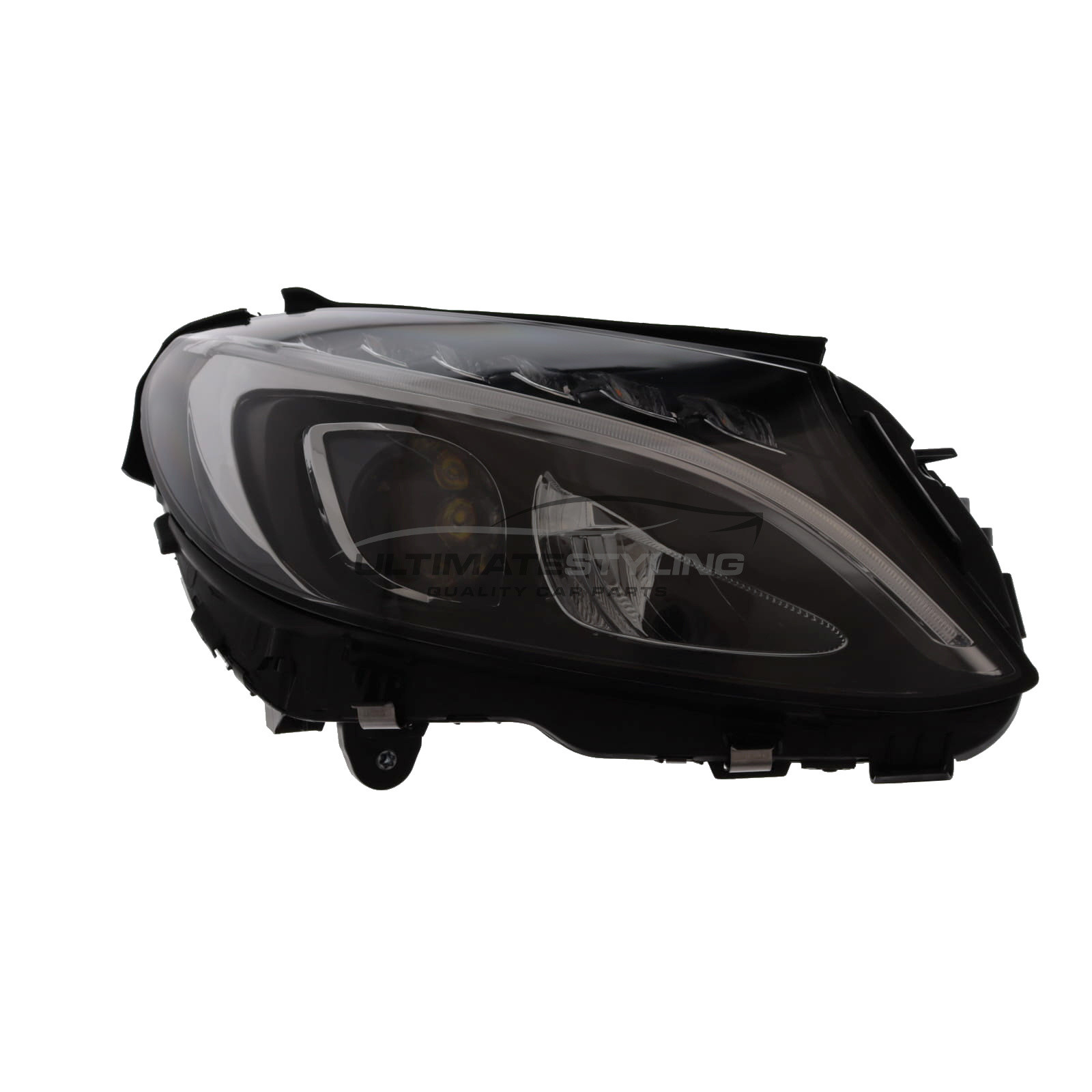 Mercedes Benz C Class Headlight / Headlamp - Drivers Side (RH) - LED With LED Daytime Running Lamp