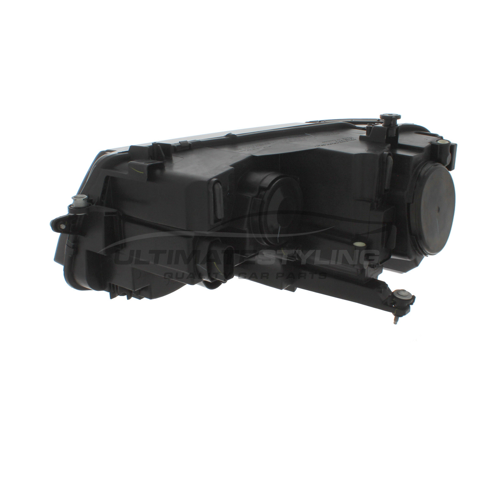 VW Tiguan 2016-2021 Halogen, Electric With Motor, Black Headlight / Headlamp Drivers Side (RH)