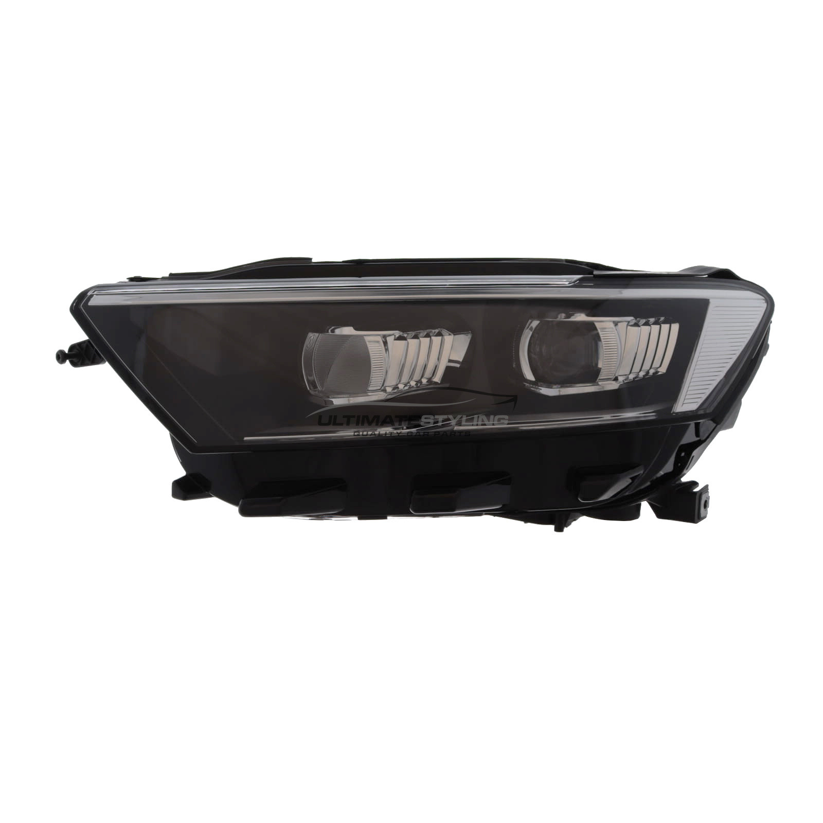 VW T-Roc 2017-2022 - Full LED Type Headlight / Headlamp - Black Inner -  Electric Load Level Motor - Includes Bulbs & Bulb Holder - Passenger Side Left Hand