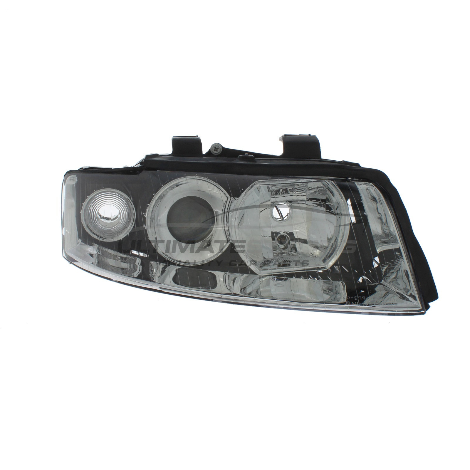 Audi A4 2001-2004 Halogen, Electric Without Motor, Headlight / Headlamp Drivers Side (RH)