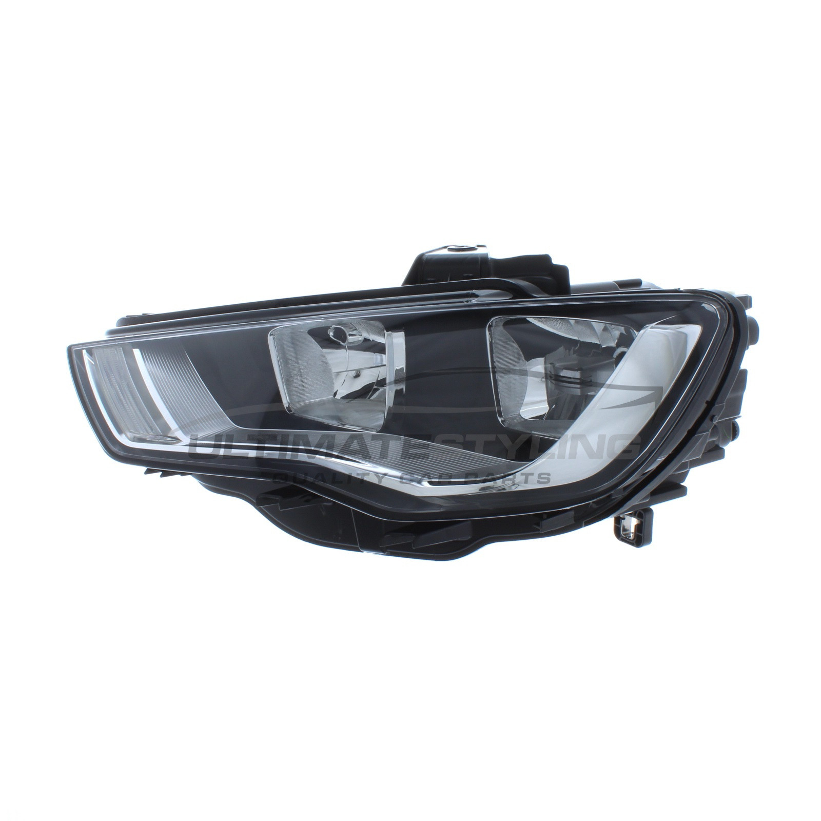 Audi A3 2012-2016 Halogen, Electric With Motor, Black Headlight / Headlamp Passengers Side (LH)