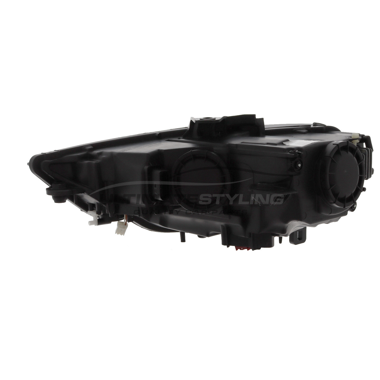 Audi A3 2012-2016, RS3 2012-2016, S3 2012-2016 Xenon With LED Daytime Running Lamp, Electric With Motor, Black Headlight / Headlamp Drivers Side (RH)