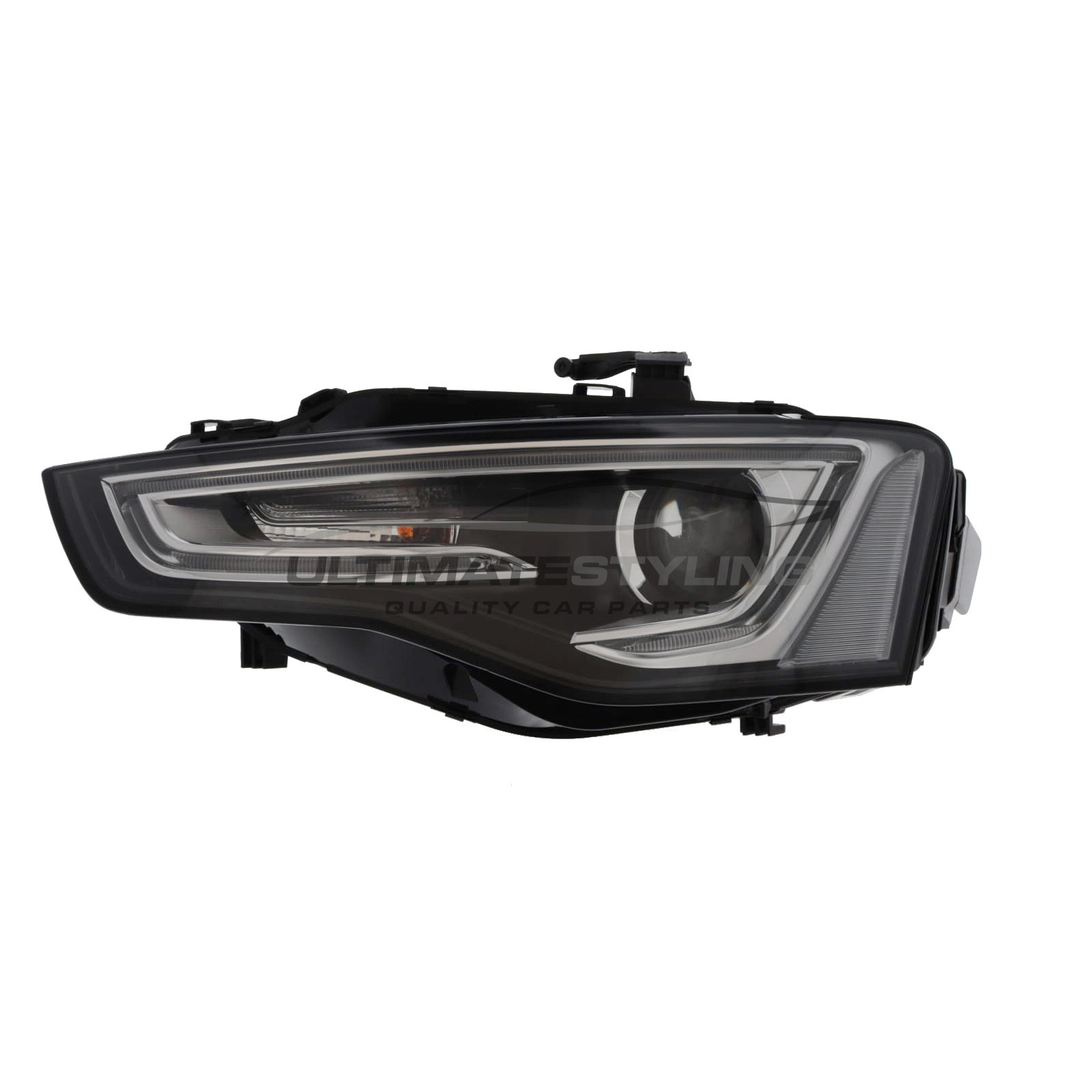 Audi A5 / S5 2012-2017 , RS5 2012-2016 - Headlight / Headlamp - OEM Magneti Marelli Brand - Bi-Xenon - Black - Includes LED Daytime Running Light - Passenger Side Left Hand